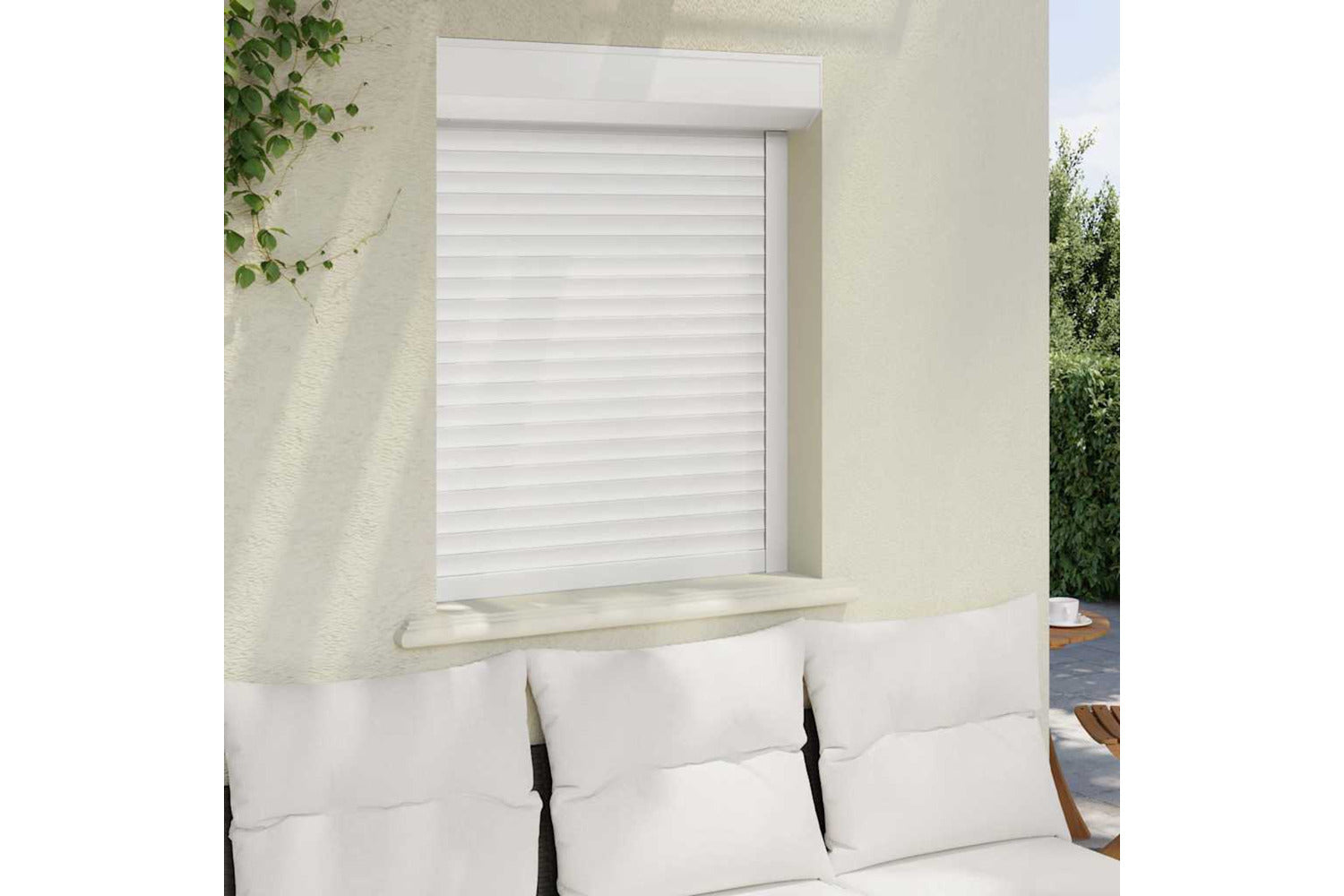 Vidaxl Roller Shutter Aluminium 80x100 Cm White-3