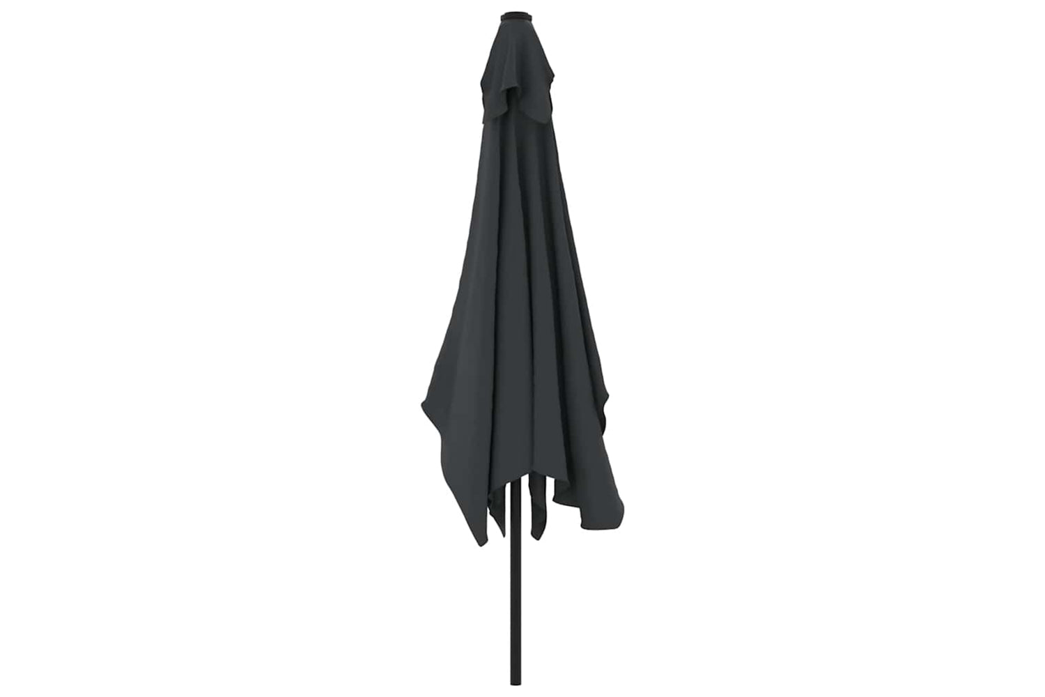 Vidaxl Garden Parasol With Metal Pole 300x200 Cm Black-3