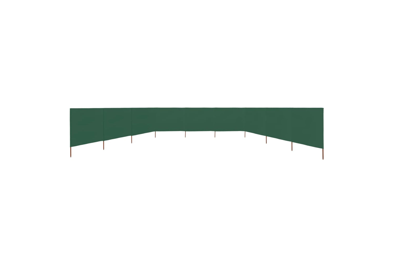 vidaXL 47187 9-panel Wind Screen Fabric 1200x80cm Green-3