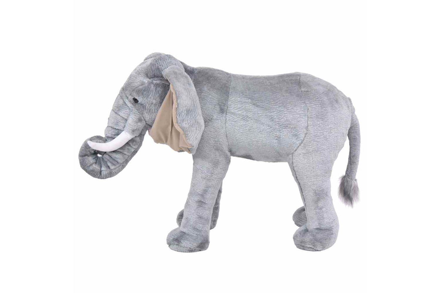 vidaXL 91334 Standing Plush Toy Elephant Grey Xxl-2