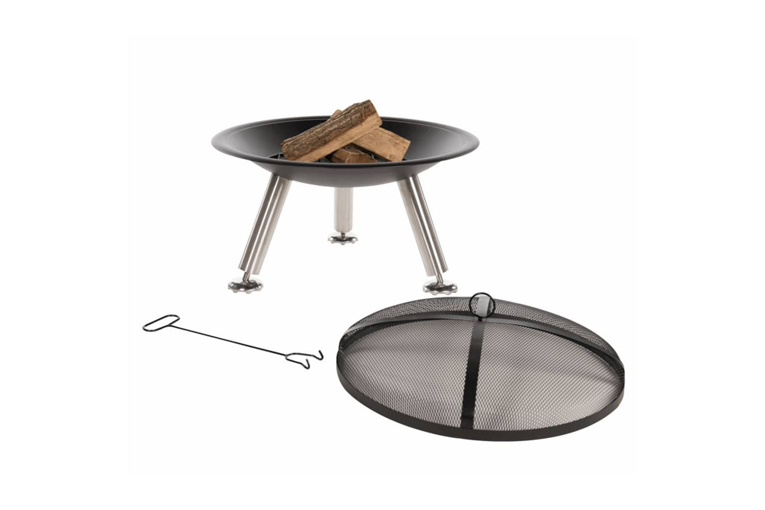 Redfire Fire Bowl Chicago Black Steel 75 Cm 85013-5