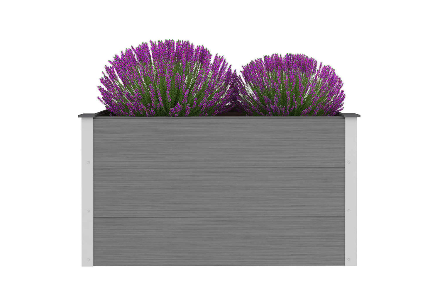 vidaXL 43603 Garden Raised Bed Wpc 100x50x54cm Grey-2