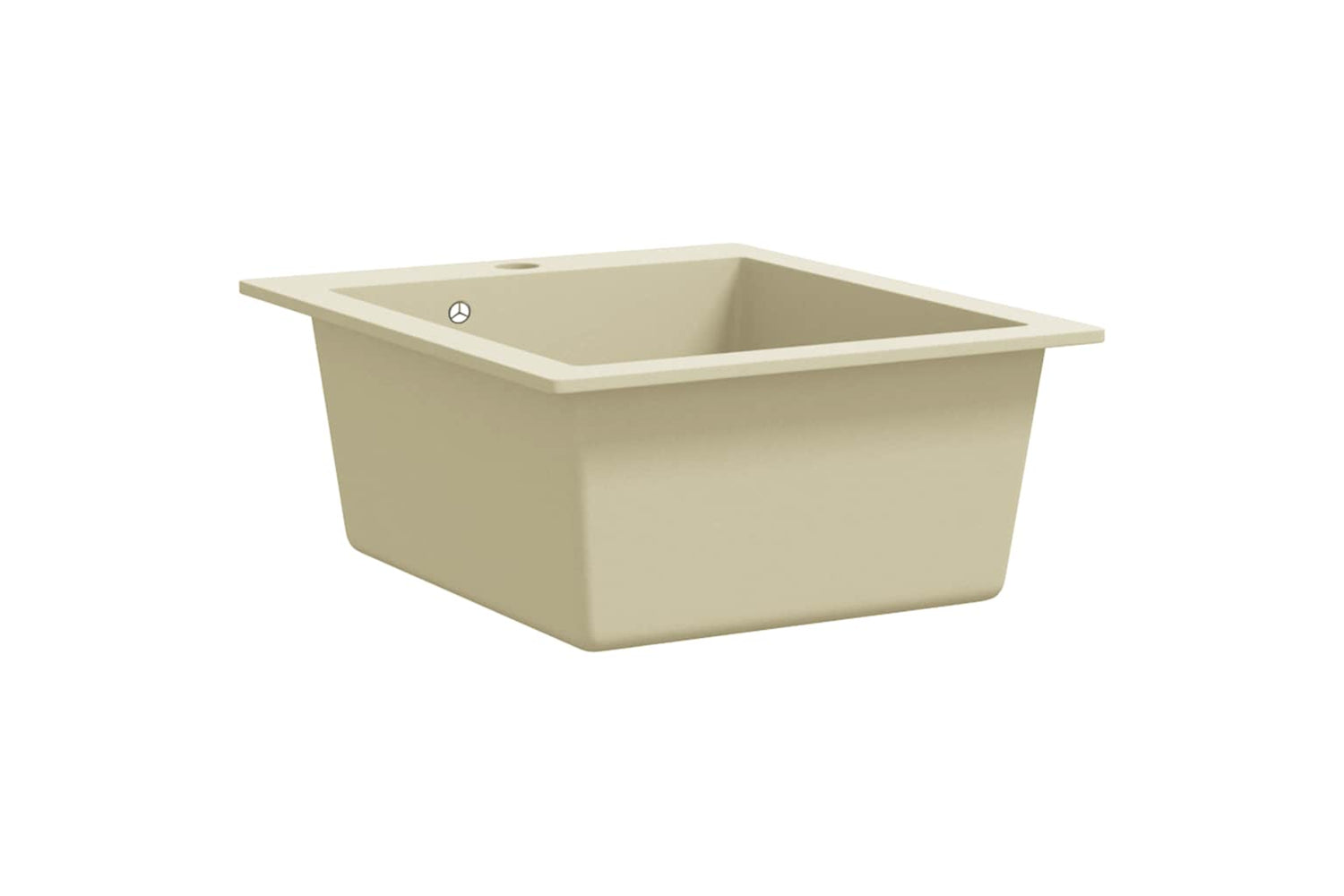 Vidaxl Granite Kitchen Sink Single Basin Beige-3