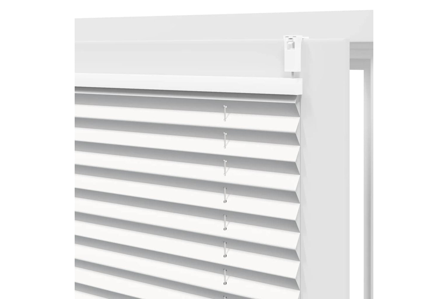 Vidaxl Plisse Blind 100x125cm White Pleated Blind-6