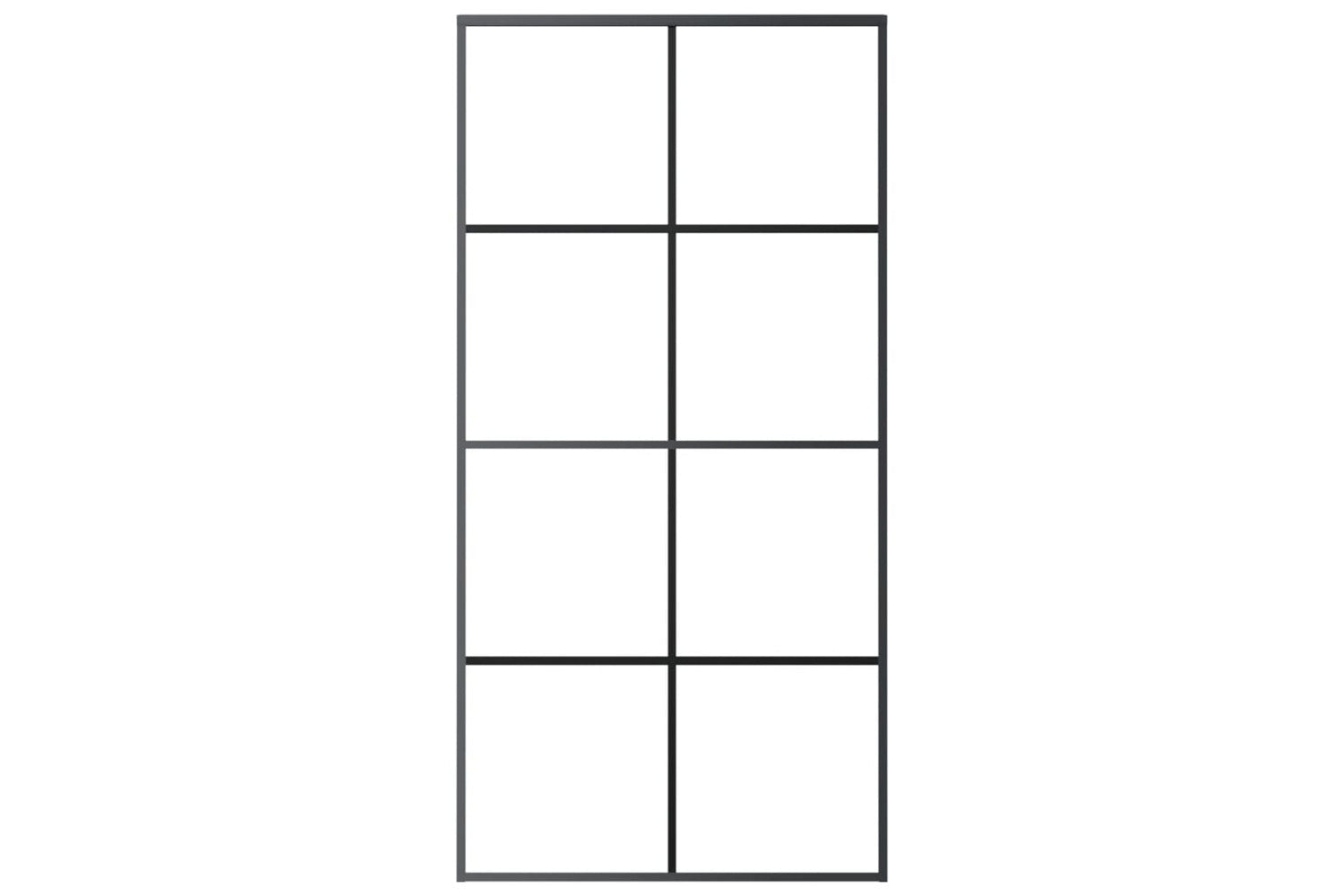 Vidaxl 151674 Sliding Door Black 102.5x205 Cm Esg Glass And Aluminium-3