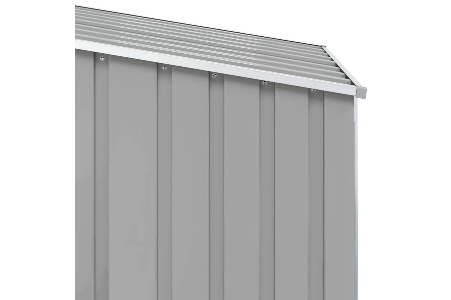 vidaXL 46290 Garden Shed Grey 87x98x159cm Galvanised Steel-7