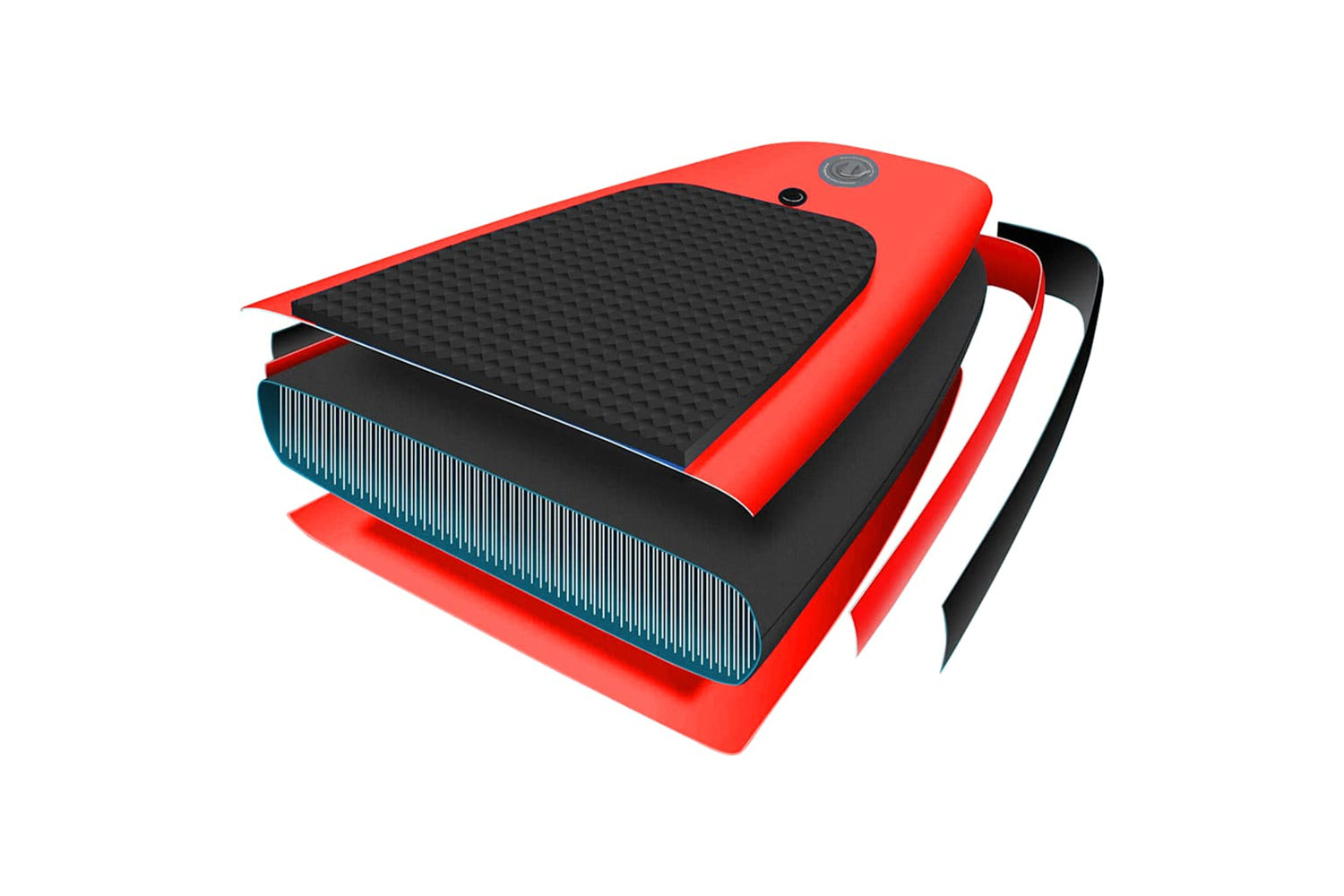Vidaxl Inflatable Stand Up Paddle Board Set Red 300x76x10 Cm-9