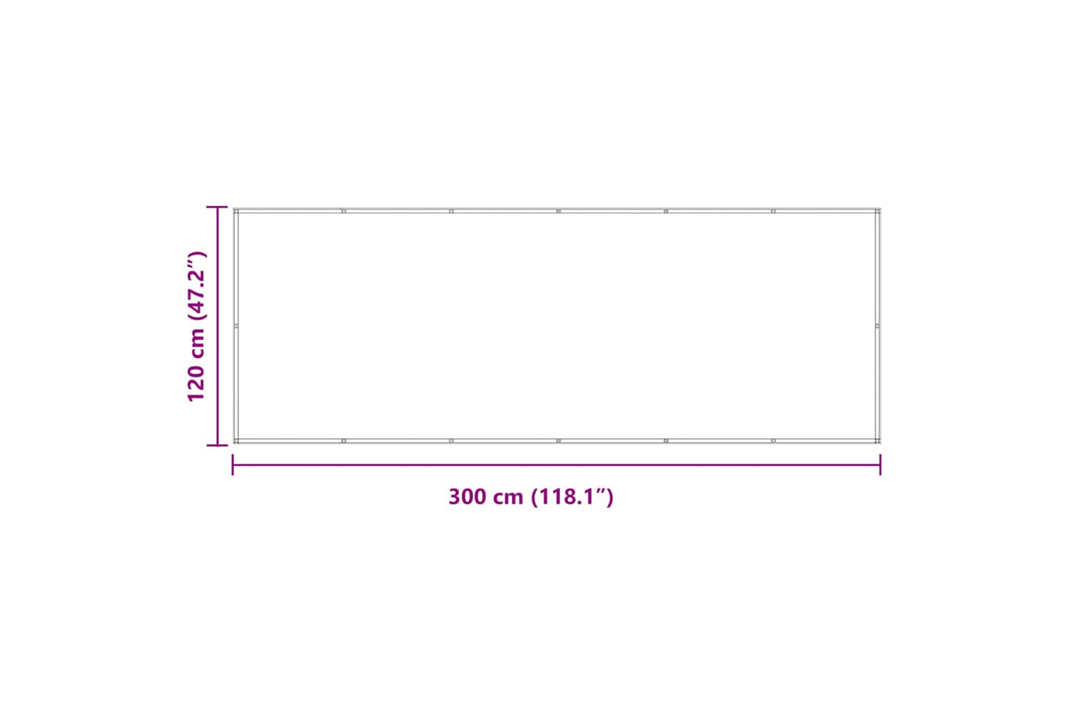 vidaXL 134872 Balcony Screen Anthracite 120x300cm Oxford Fabric-5