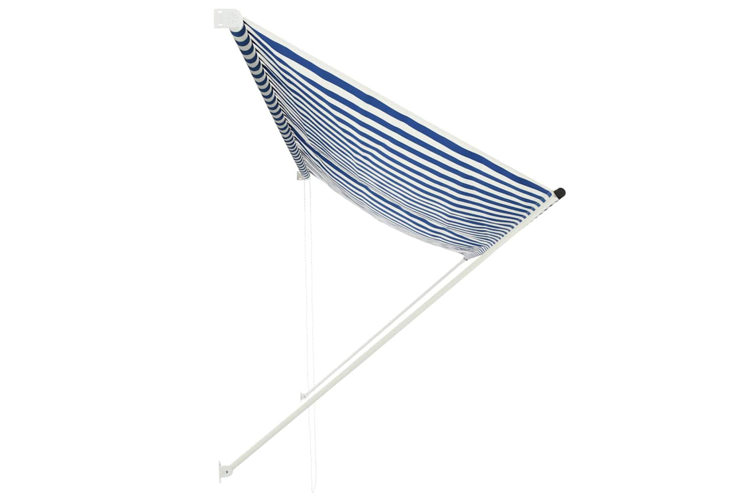 Vidaxl Retractable Awning 350x150 Cm Blue And White-2