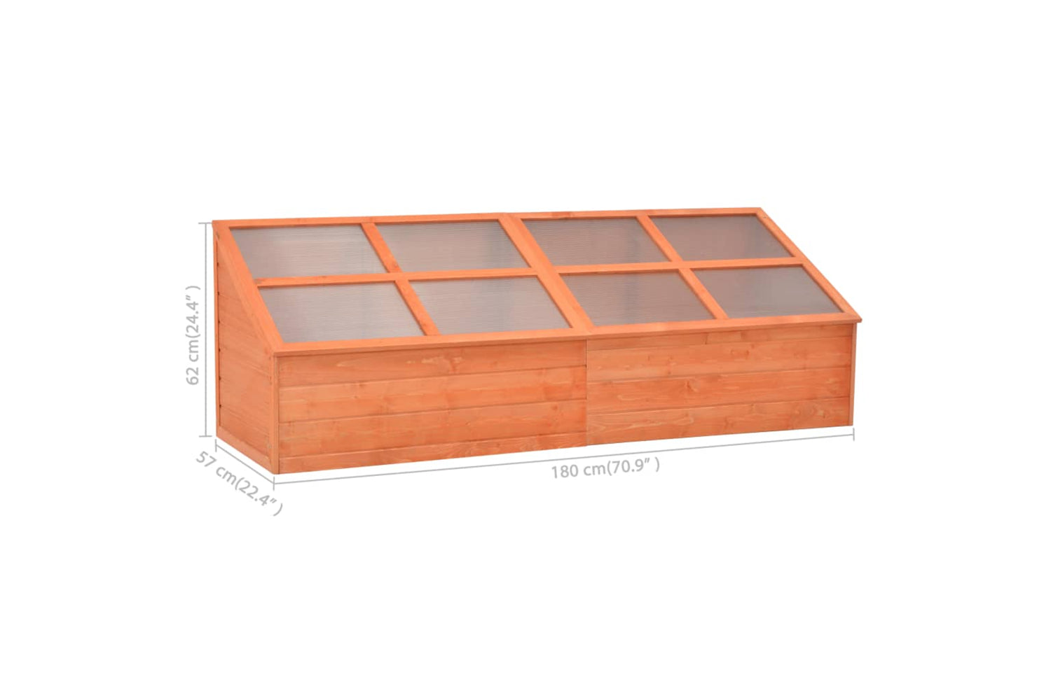 vidaXL 170648 Greenhouse Wood 180x57x62cm-6