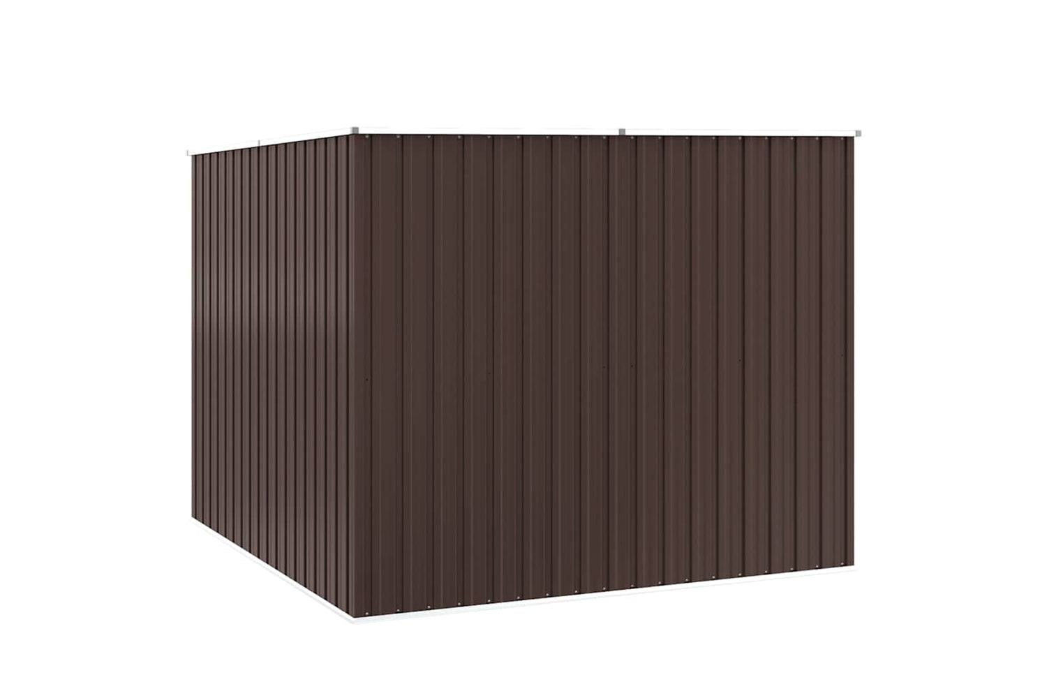 vidaXL 46256 Garden Shed Brown 195x198x159cm Galvanised Steel-7