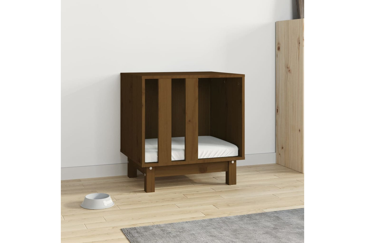 vidaXL 822474 Dog House Honey Brown 50x40x52cm Solid Wood Pine-2
