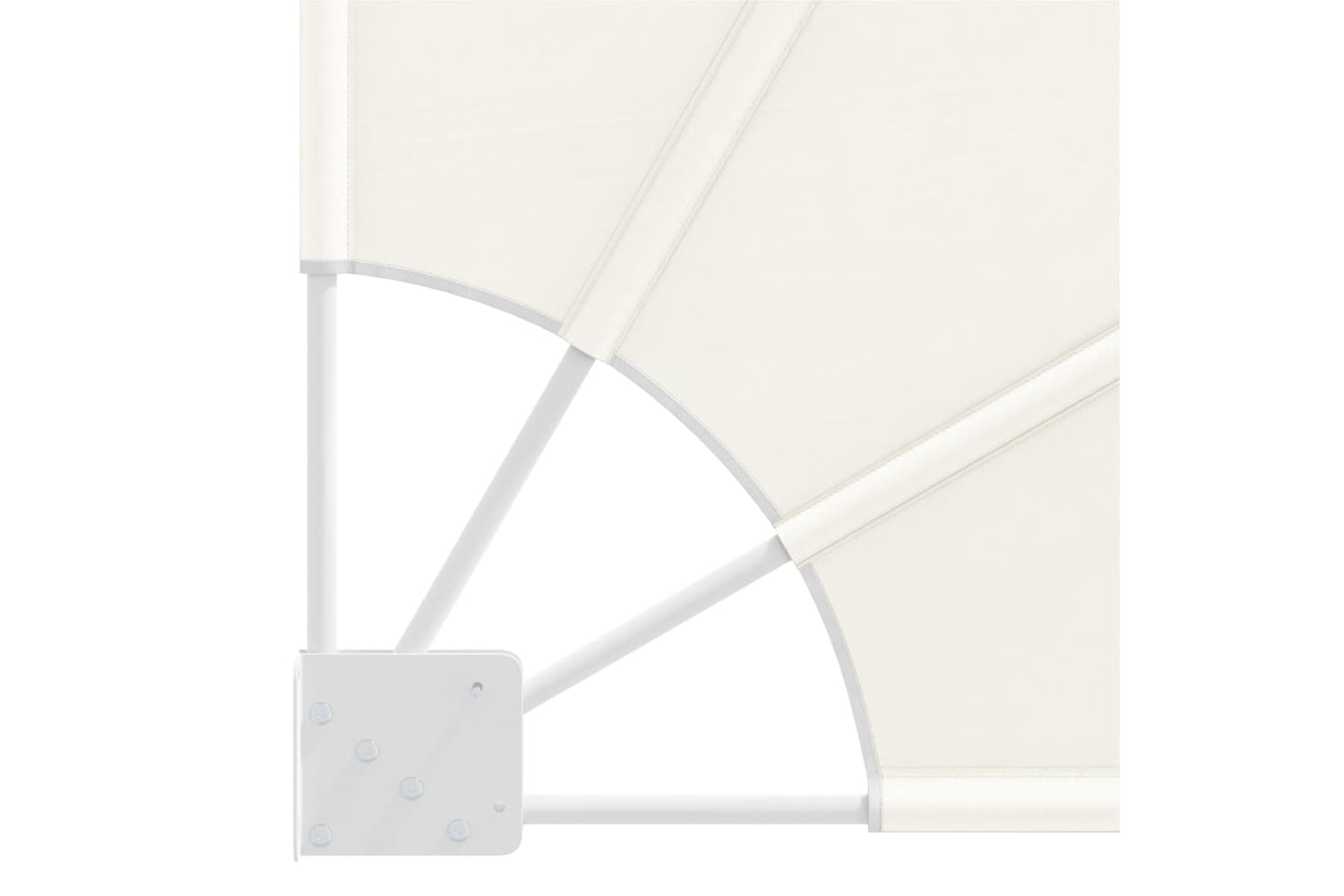 vidaXL 41578 Collapsible Balcony Side Awning Cream 140x140cm-7