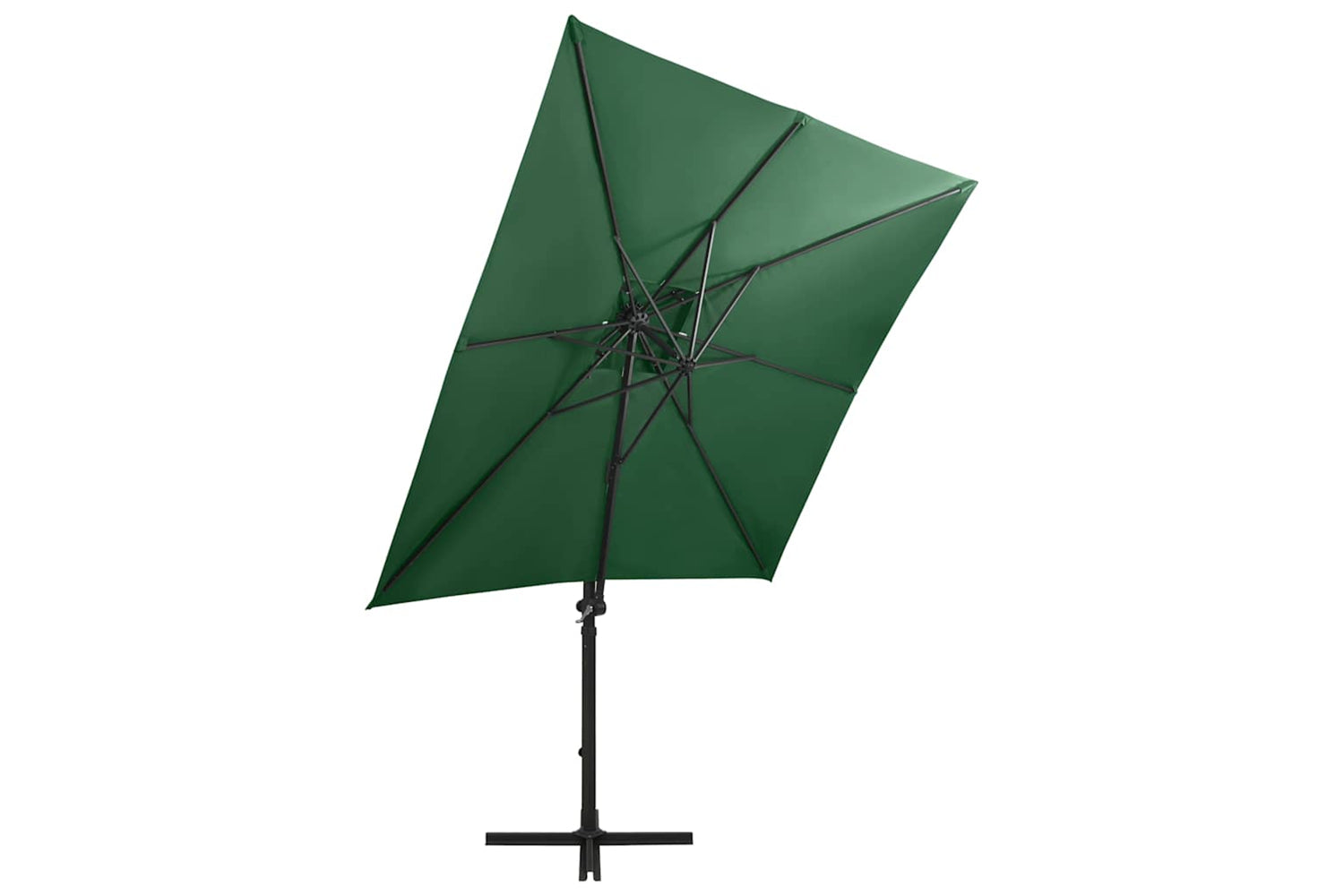 Vidaxl 312321 Cantilever Umbrella With Pole And Led Lights Green 250 Cm-4