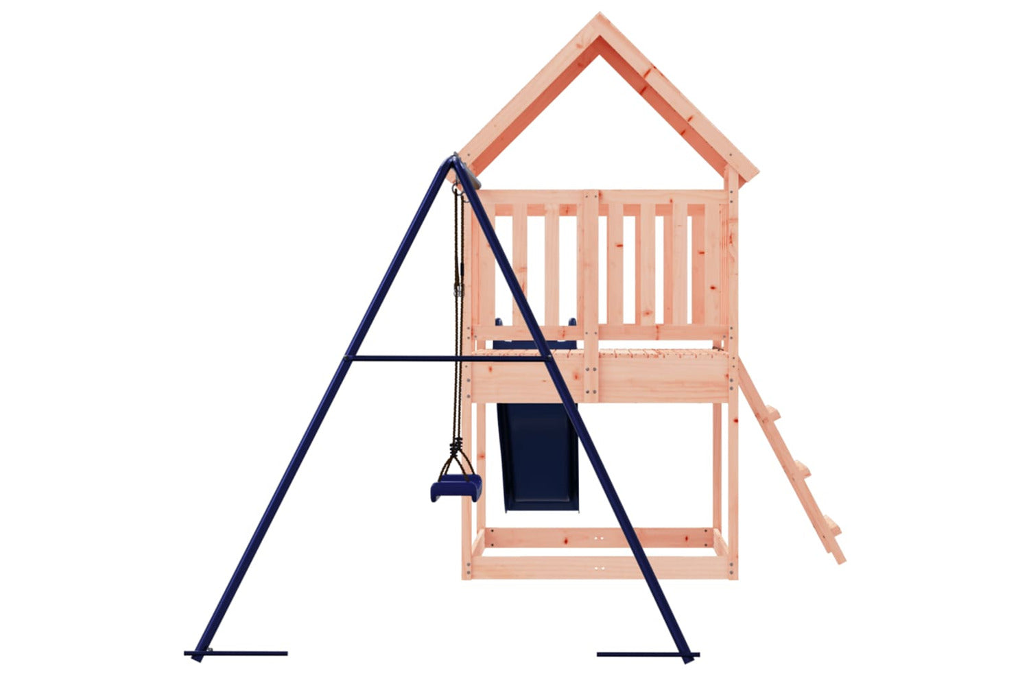 Vidaxl 3155937 Playhouse With Slide Ladder Swing Solid Wood Douglas-4
