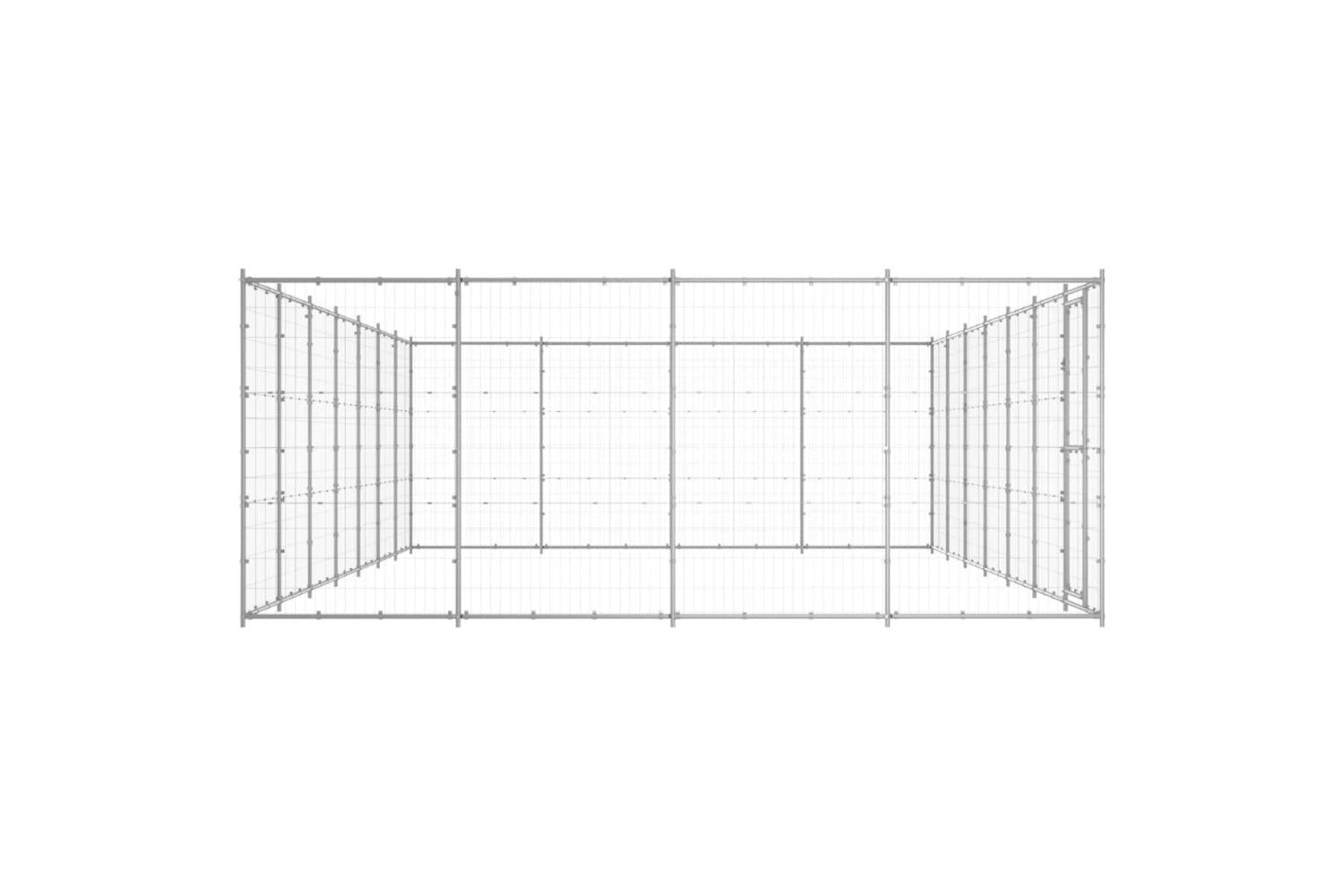 Vidaxl 3082320 Outdoor Dog Kennel Galvanised Steel 33.88 M2-3
