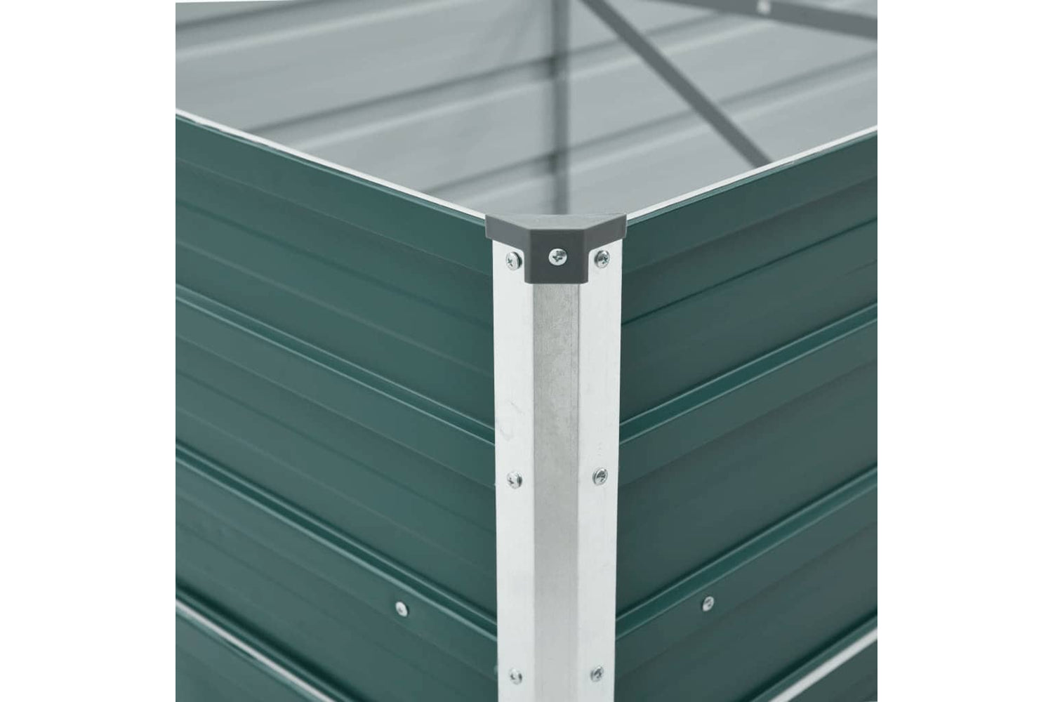 vidaXL 47061 Garden Raised Bed Galvanised Steel 400x80x77cm Green-5