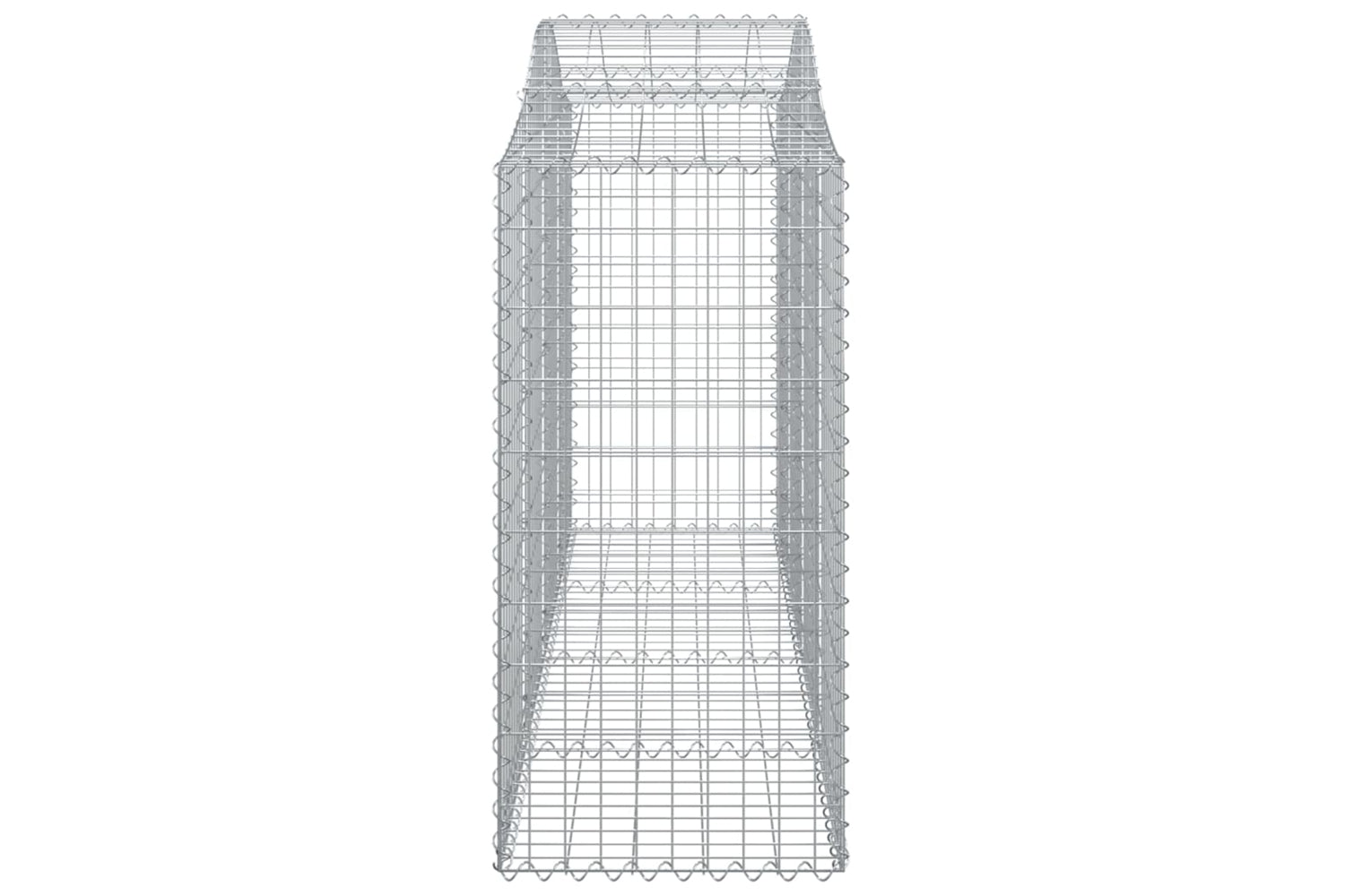vidaXL 3145653 Arched Gabion Baskets 15 Pcs 200x50x100/120cm Galvanised Iron-4