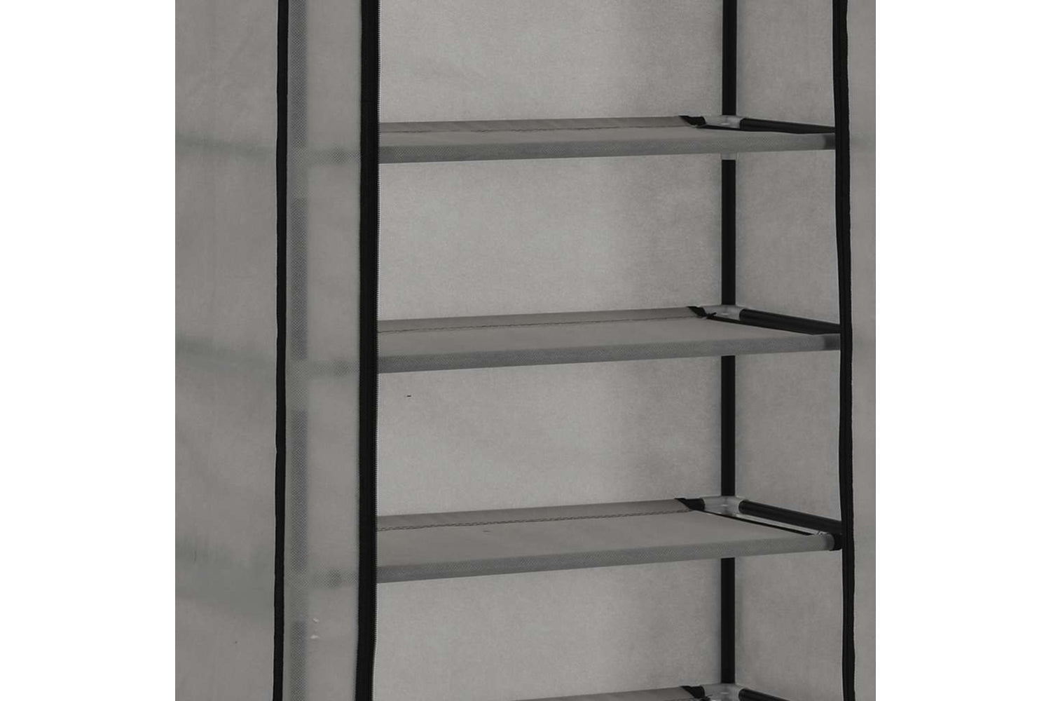 vidaXL 282432 Shoe Cabinet With Cover Grey 57x29x162cm Fabric-7