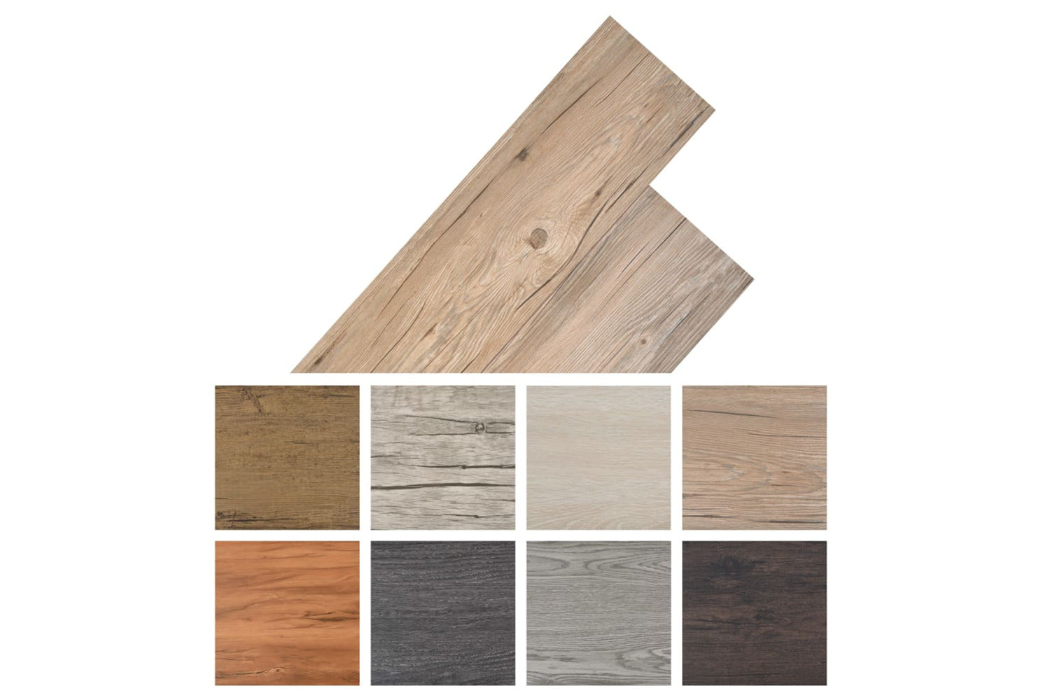 Vidaxl Non Self-adhesive Pvc Flooring Planks 5.26 MÂ² 2 Mm Oak Brown-6