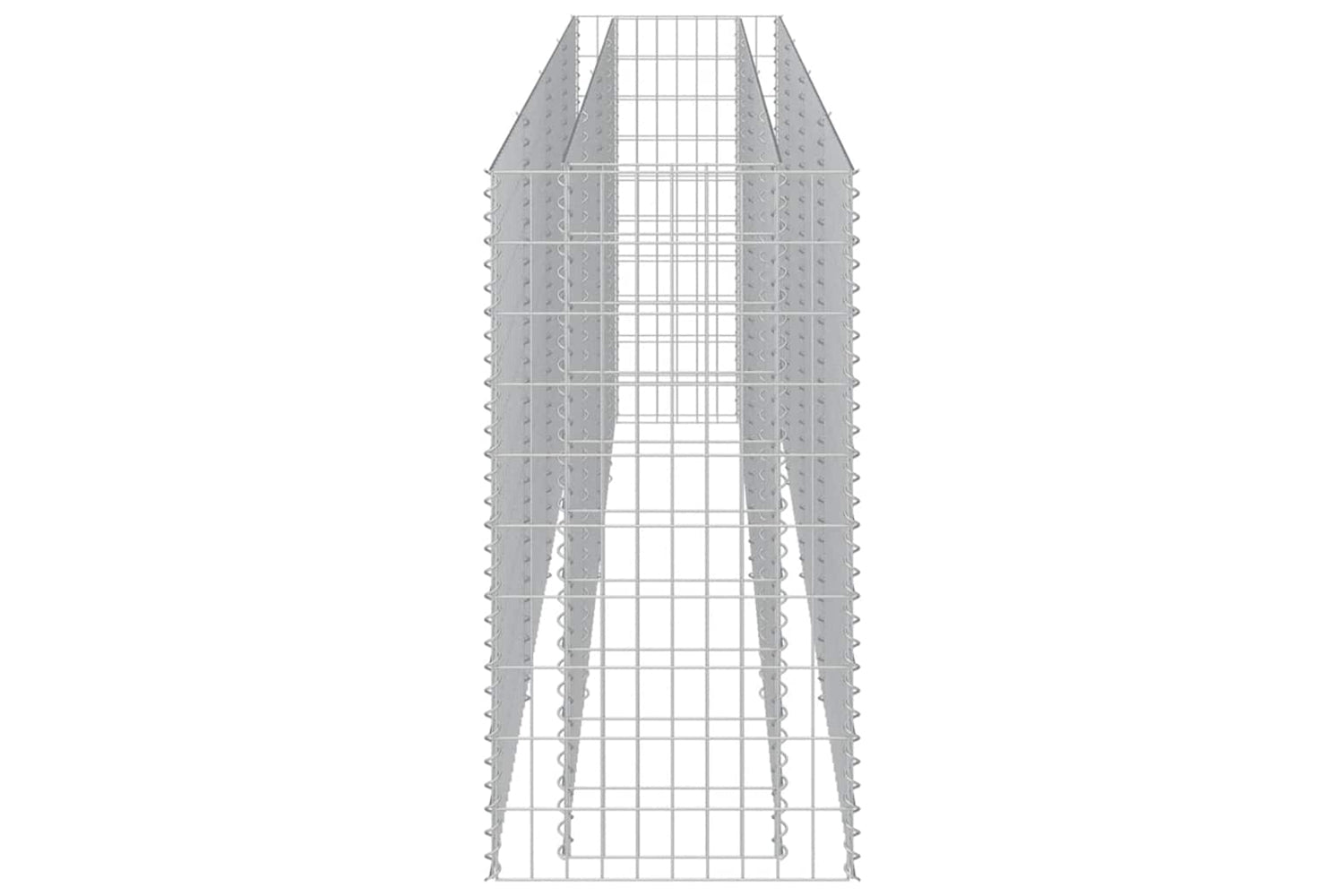 vidaXL 143560 Gabion Raised Bed Galvanised Steel 360x50x100cm-5