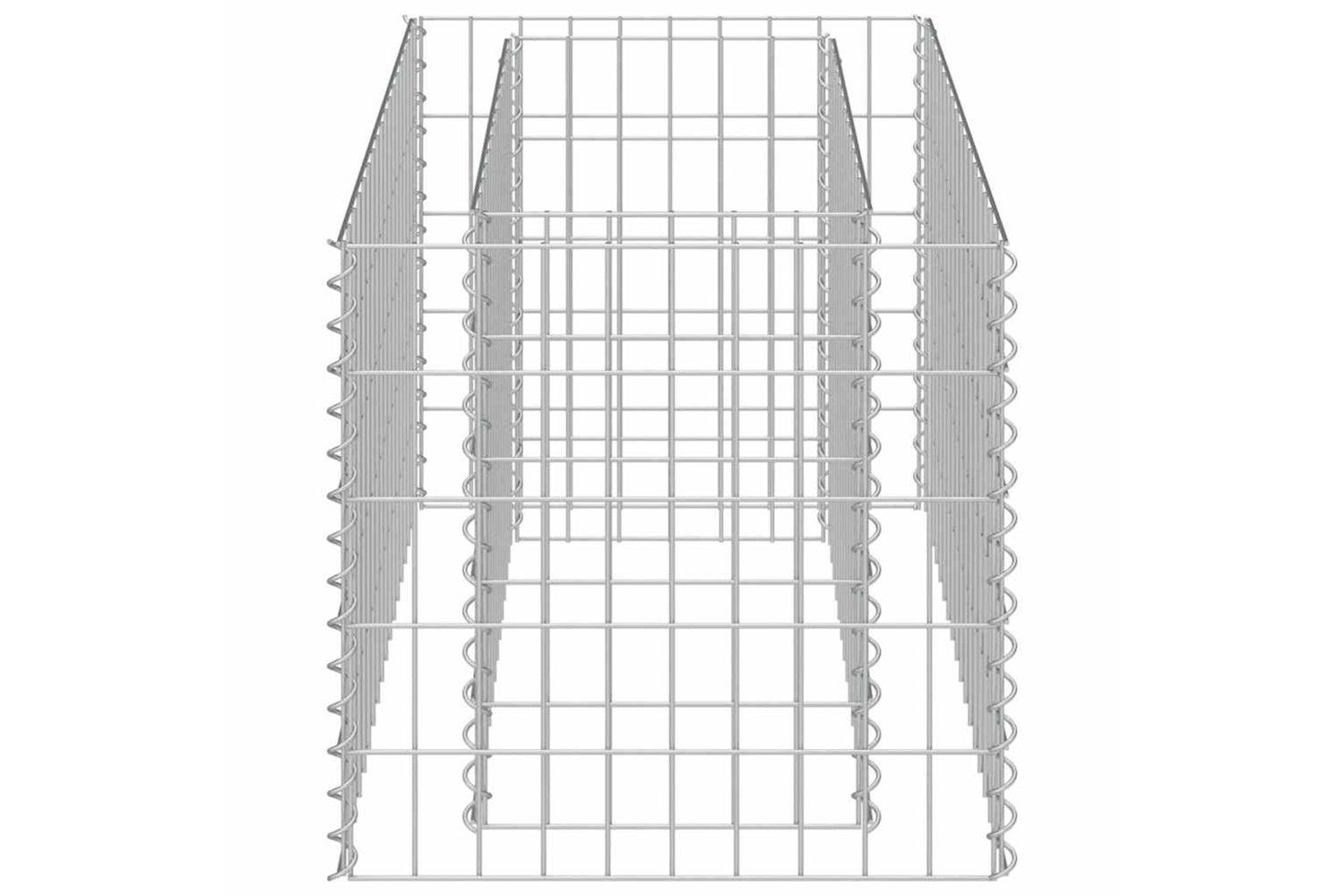 vidaXL 143569 Gabion Raised Bed Galvanised Steel 90x50x50cm-5