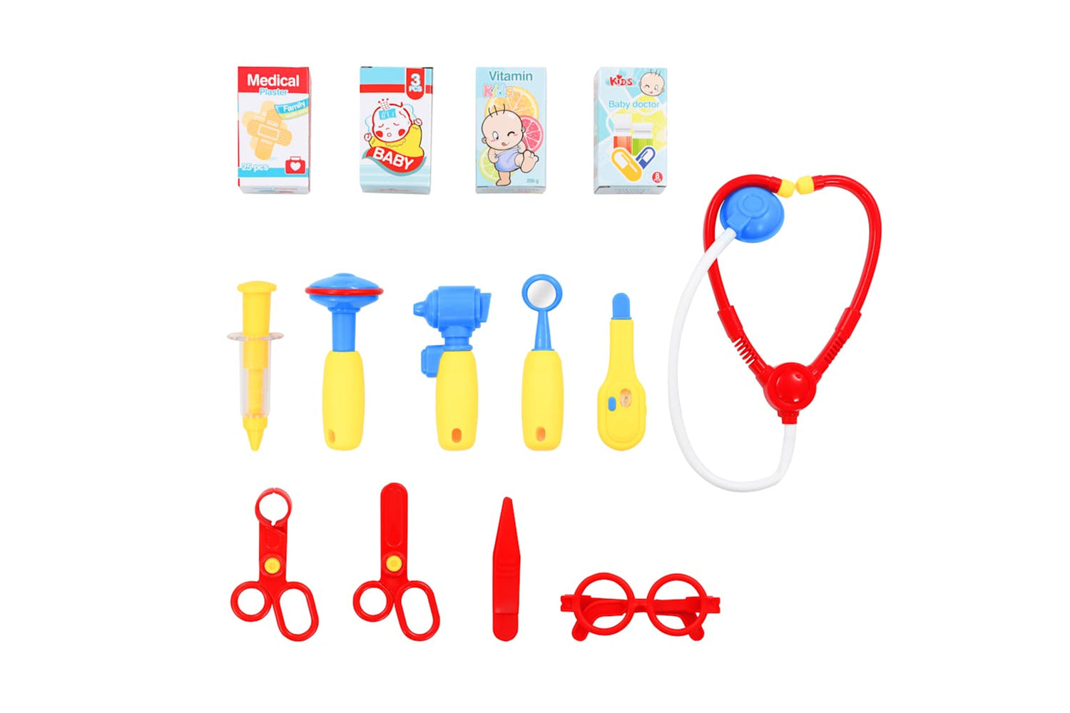 Vidaxl 15 Piece Kids' Pretend Doctor Play Set 38x30x67.5 Cm-6