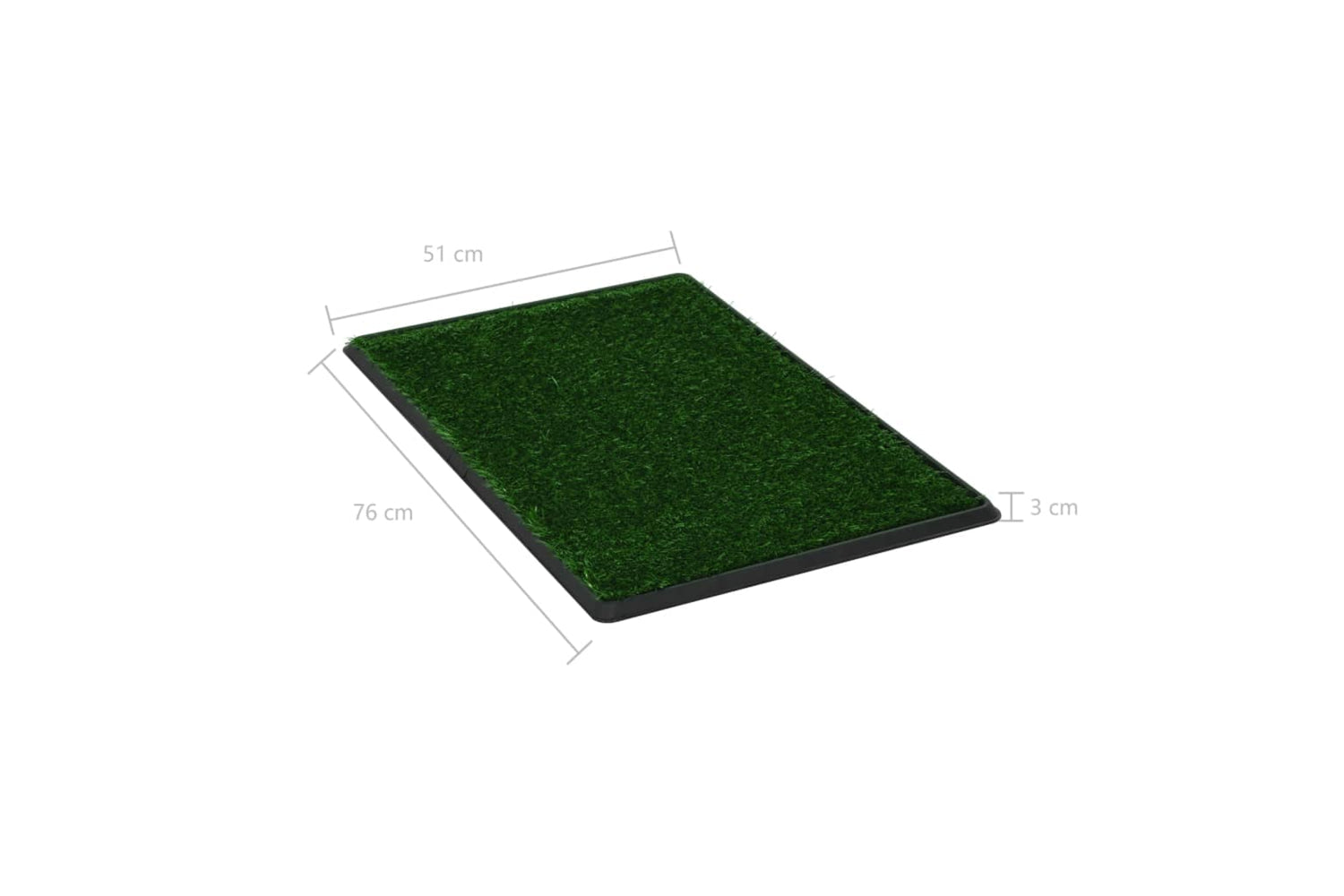 vidaXL 170770 Pet Toilets 2 Pcs With Tray & Faux Turf Green 76x51x3cm Wc-8