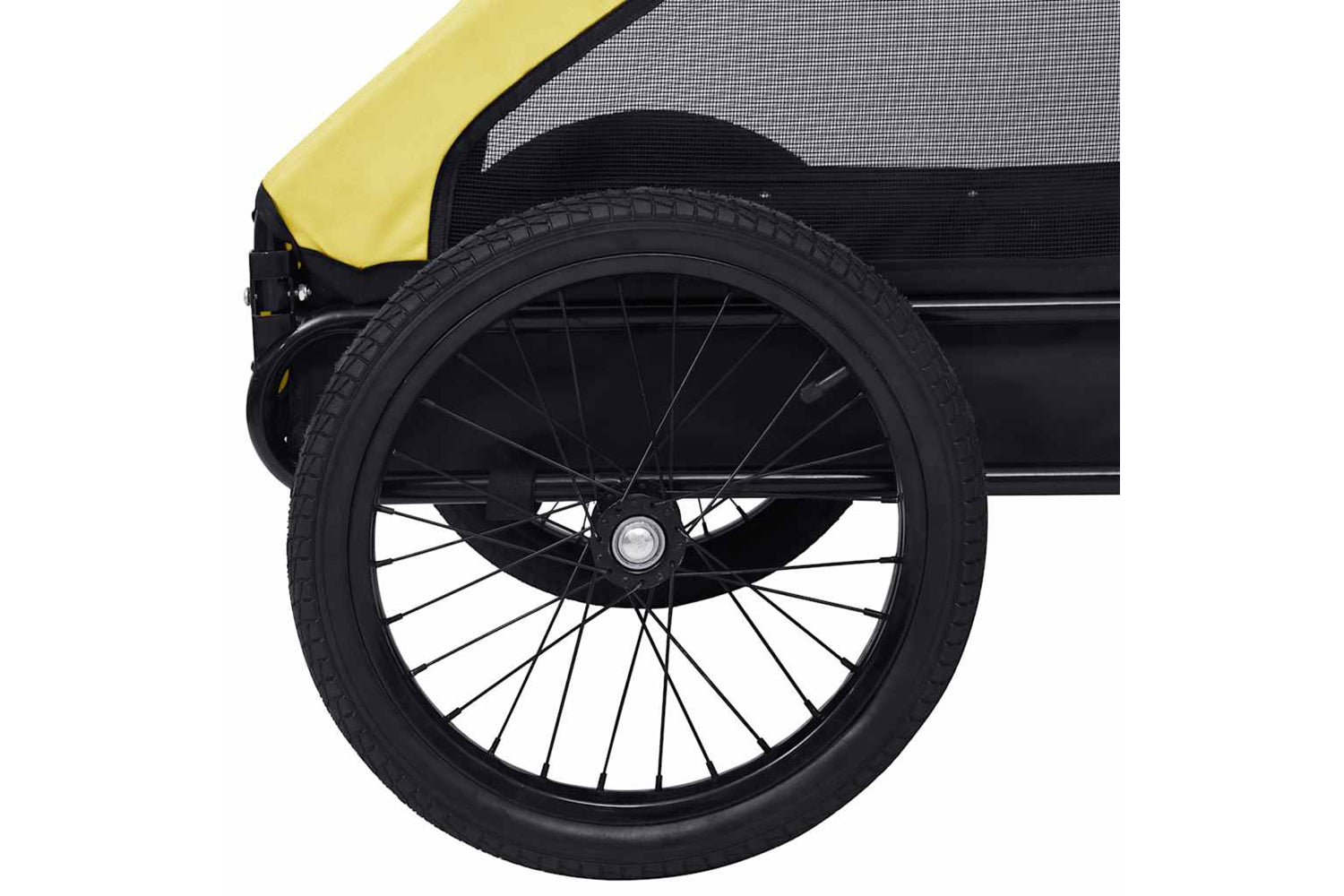 Vidaxl Pet Bike Trailer Yellow And Black-8