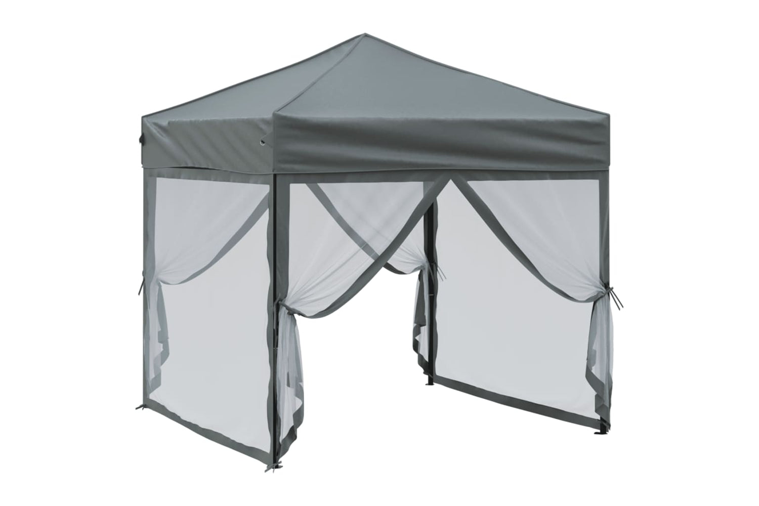 Vidaxl 93509 Folding Party Tent With Sidewalls Anthracite 2x2 M-2