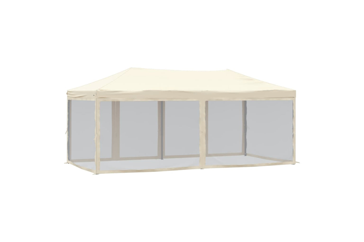 Vidaxl Folding Party Tent With Sidewalls Cream 3x6 M-4