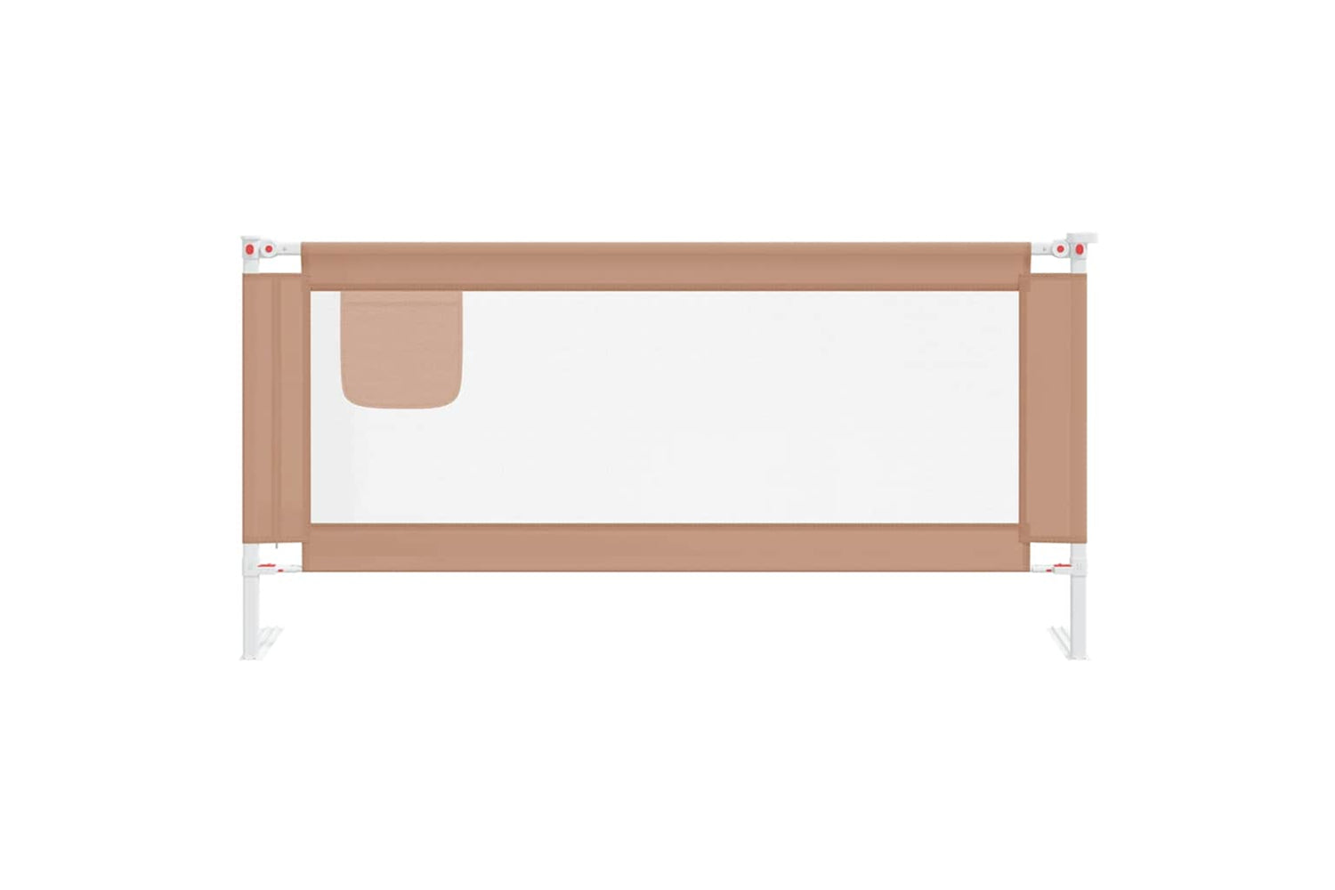 Vidaxl Toddler Safety Bed Rail Taupe 190x25 Cm Fabric-2
