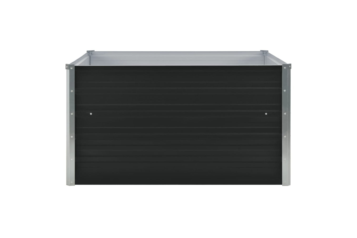 Vidaxl Raised Garden Bed 100x100x45 Cm Galvanised Steel Anthracite-3