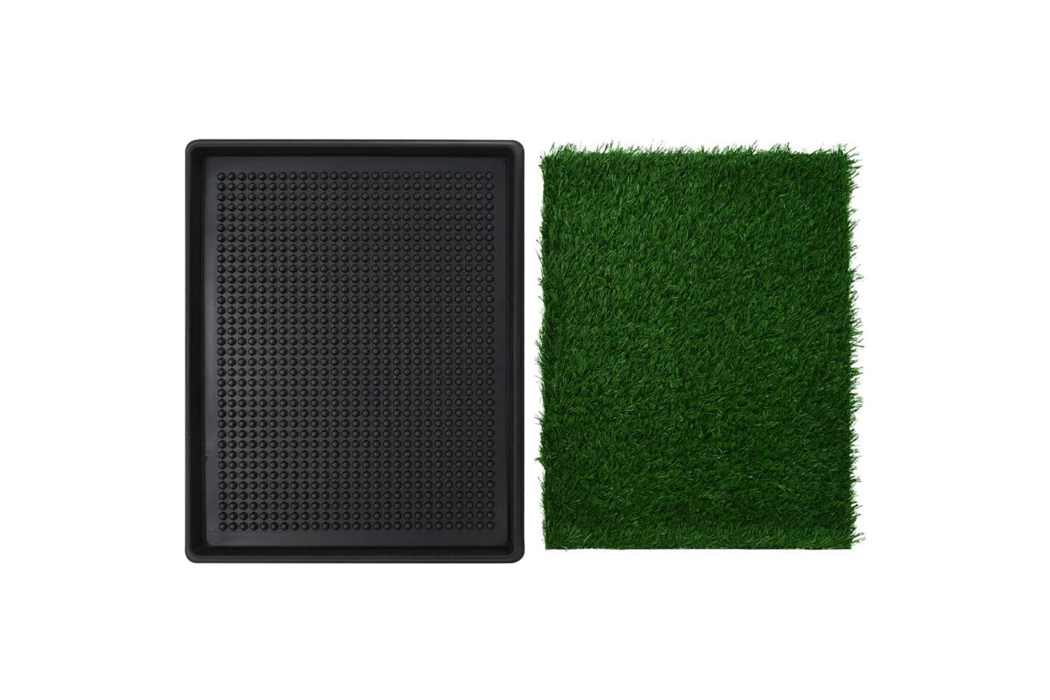 vidaXL 170768 Pet Toilet With Tray & Faux Turf Green 64x51x3cm Wc-3