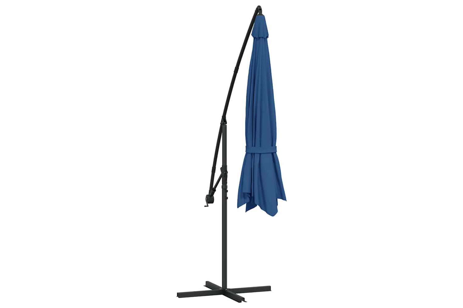 vidaXL 47131 Cantilever Umbrella With Aluminium Pole 350cm Blue-6