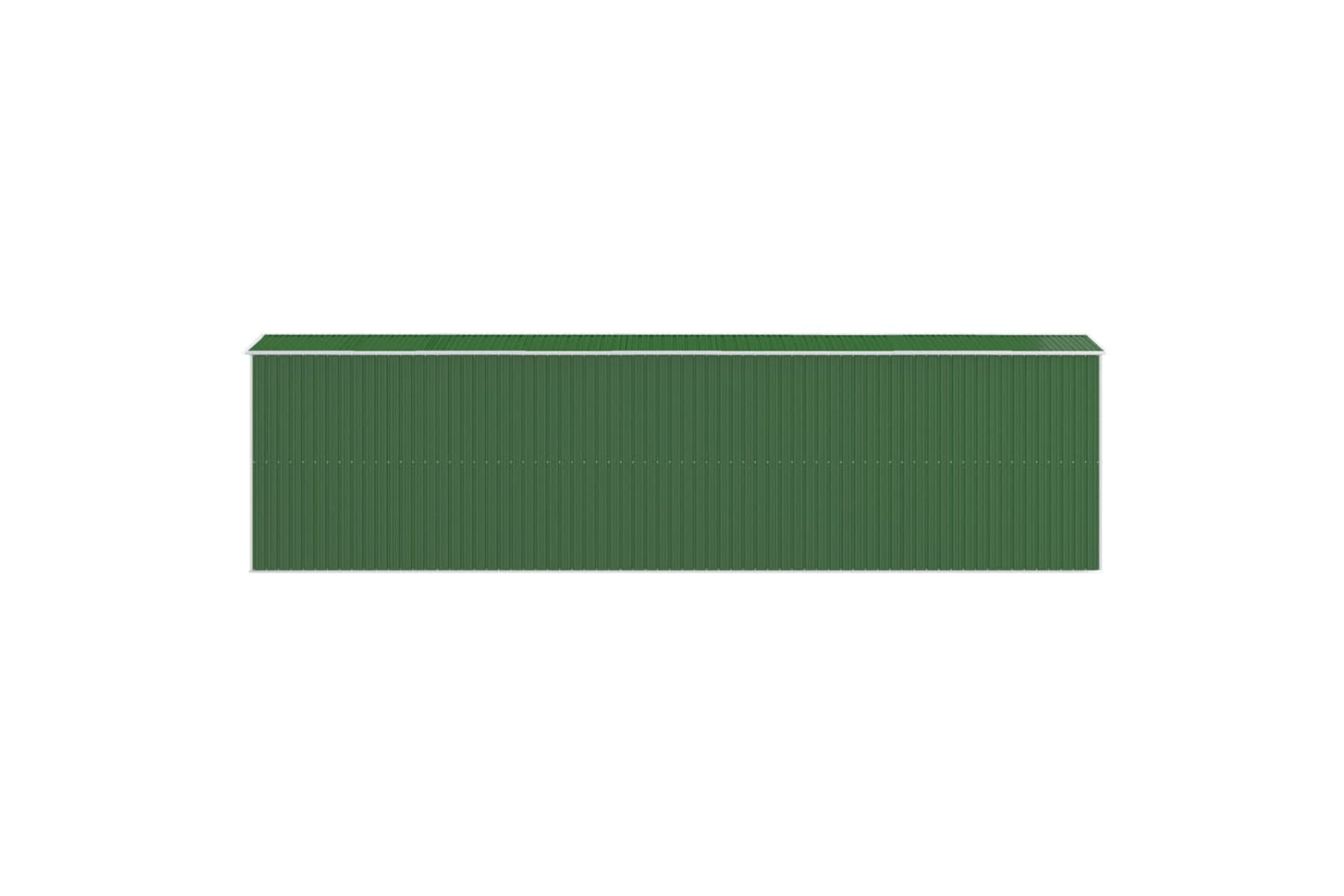 vidaXL 3147434 Garden Shed Green 192x772x223cm Galvanised Steel-4