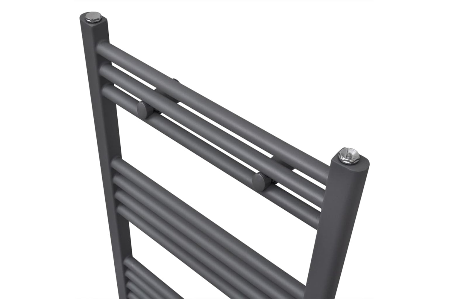 Vidaxl 141888 Grey Bathroom Central Heating Towel Rail Radiator Straight 480x480mm-3