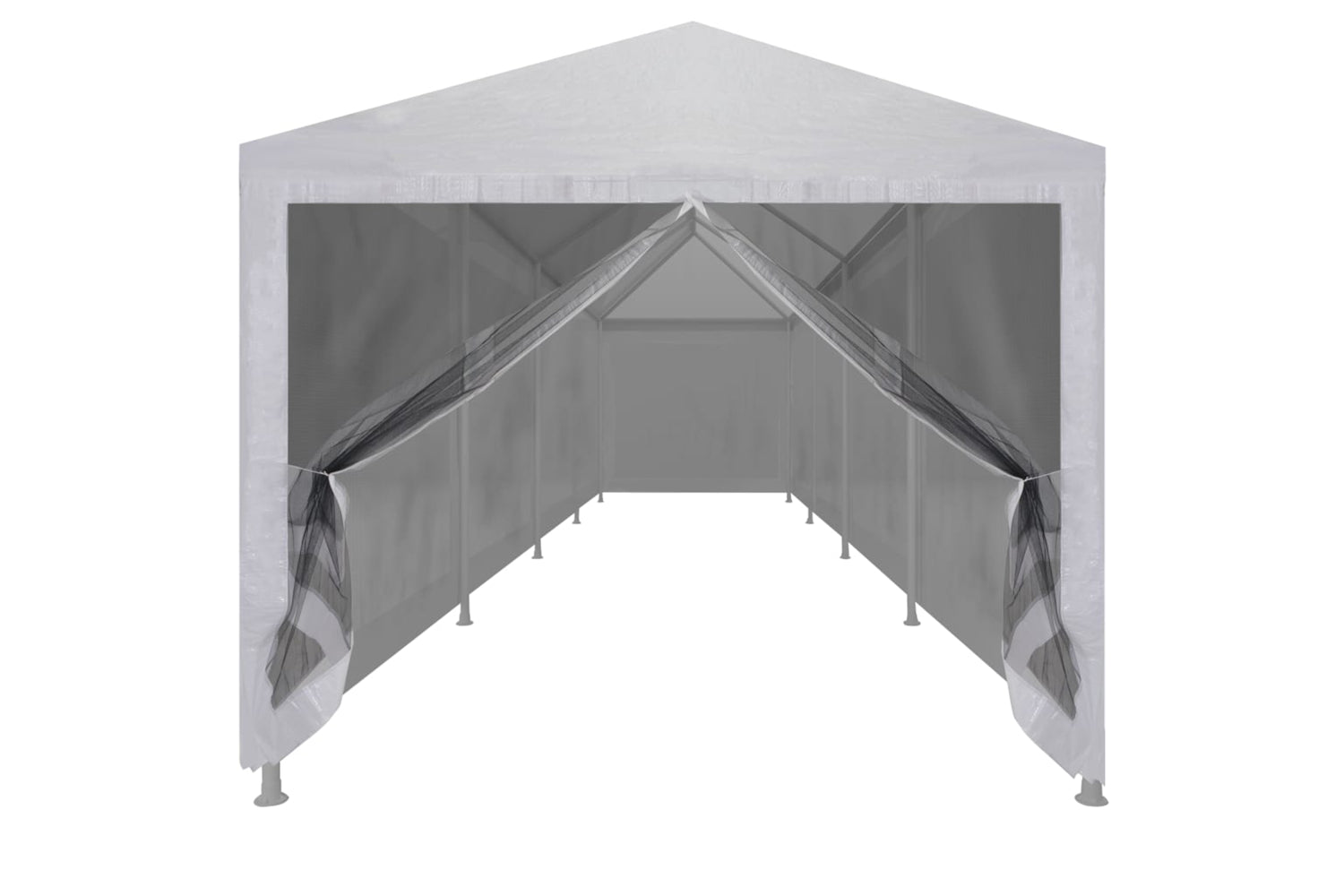 Vidaxl 45112 Party Tent With 10 Mesh Sidewalls 12x3 M-3