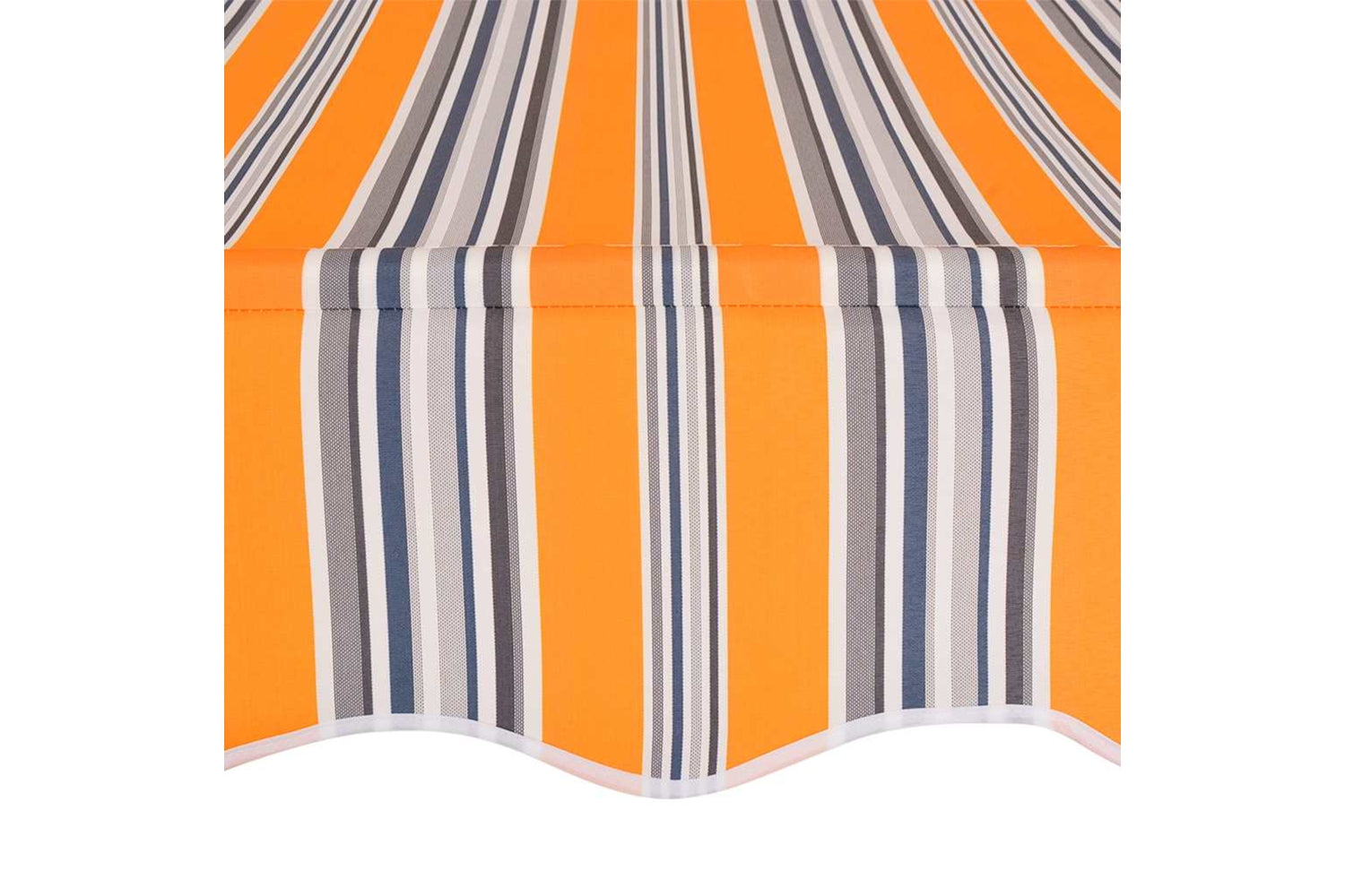 vidaXL 43230 Manual Retractable Awning 400cm Yellow And Blue Stripes-4