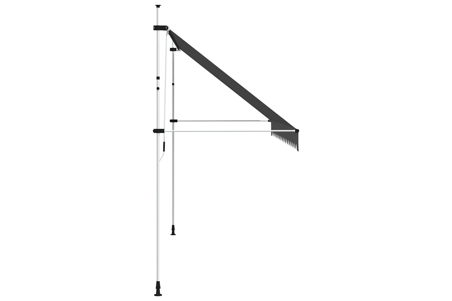 vidaXL 143692 Manual Retractable Awning 400cm Anthracite-4
