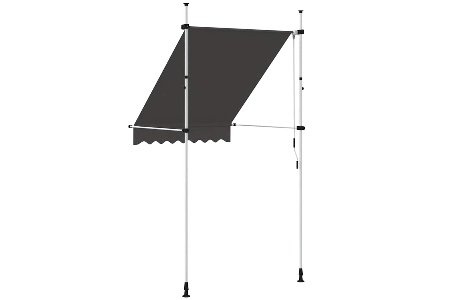 vidaXL 143687 Manual Retractable Awning 150cm Anthracite-4