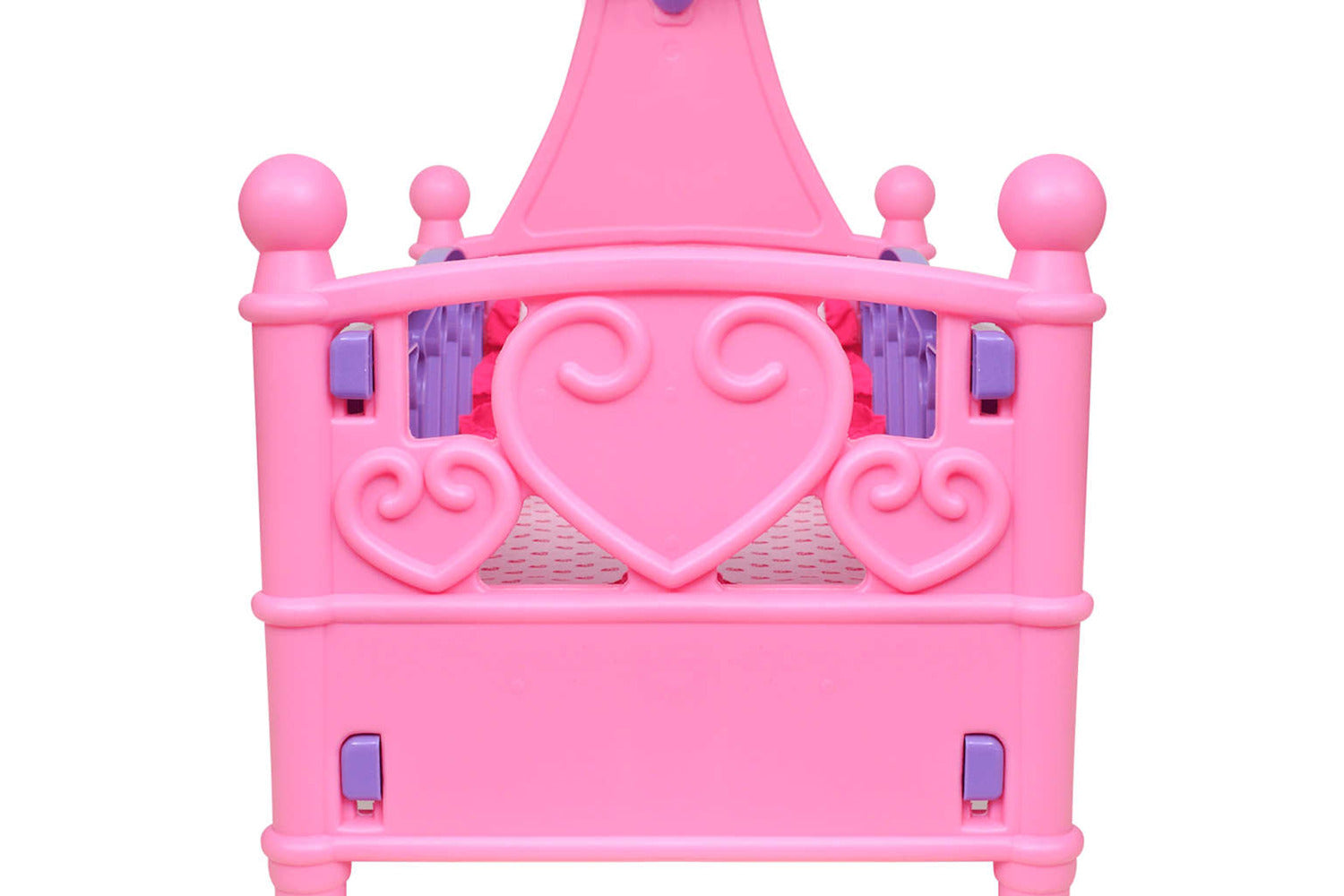 Vidaxl Kids'/children's Playroom Toy Doll Bed Pink + Purple-3