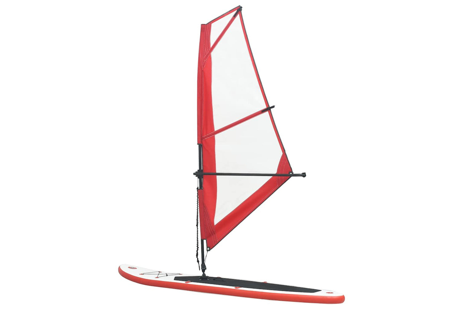 Vidaxl Inflatable Stand Up Paddleboard With Sail Set Red And White-3