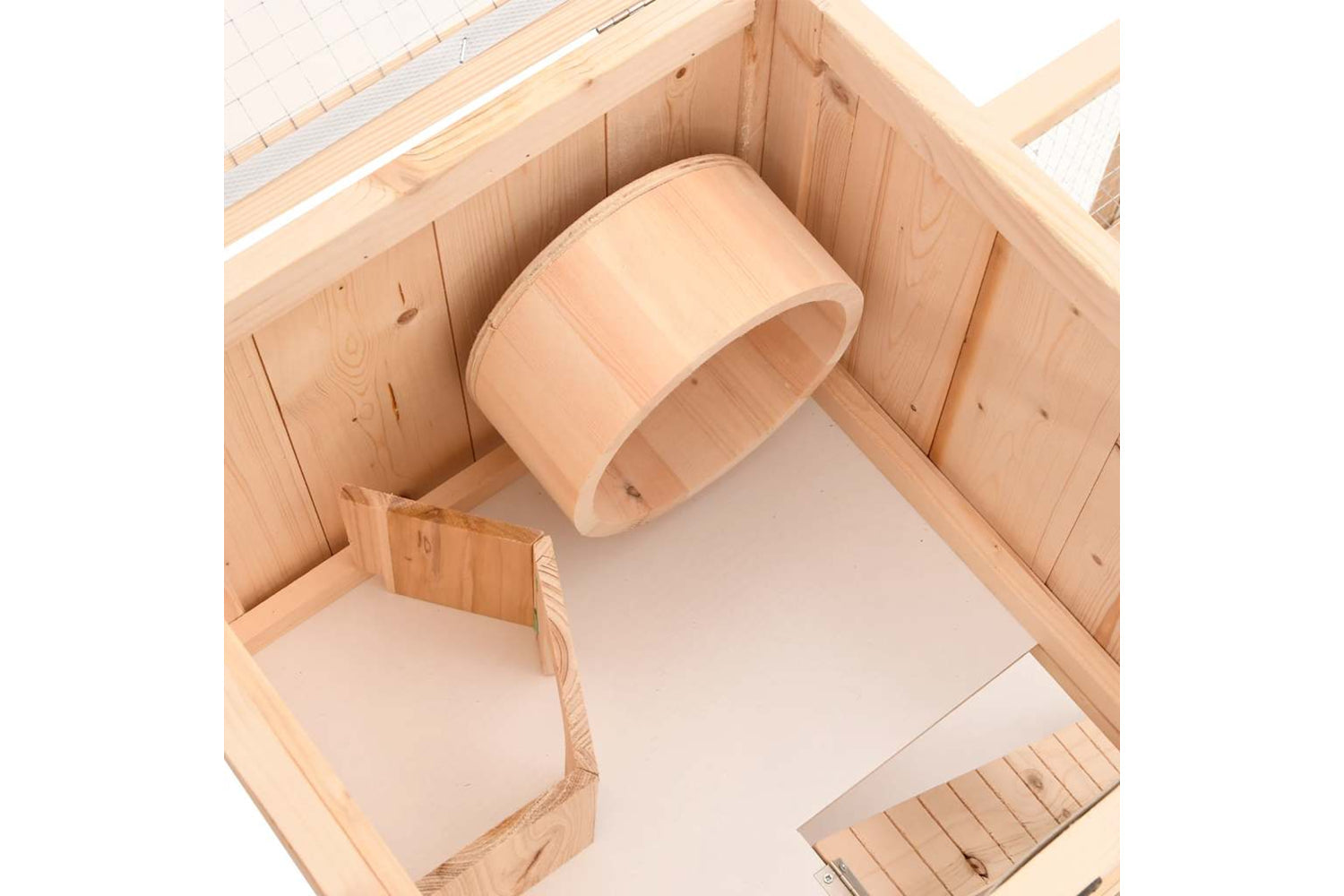 vidaXL 172384 Hamster Cage 81x40x60cm Solid Wood Fir-7