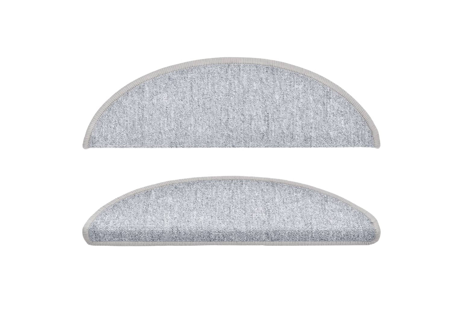 vidaXL Stair Mats 10 Pcs 56x17x3cm Light Grey-3