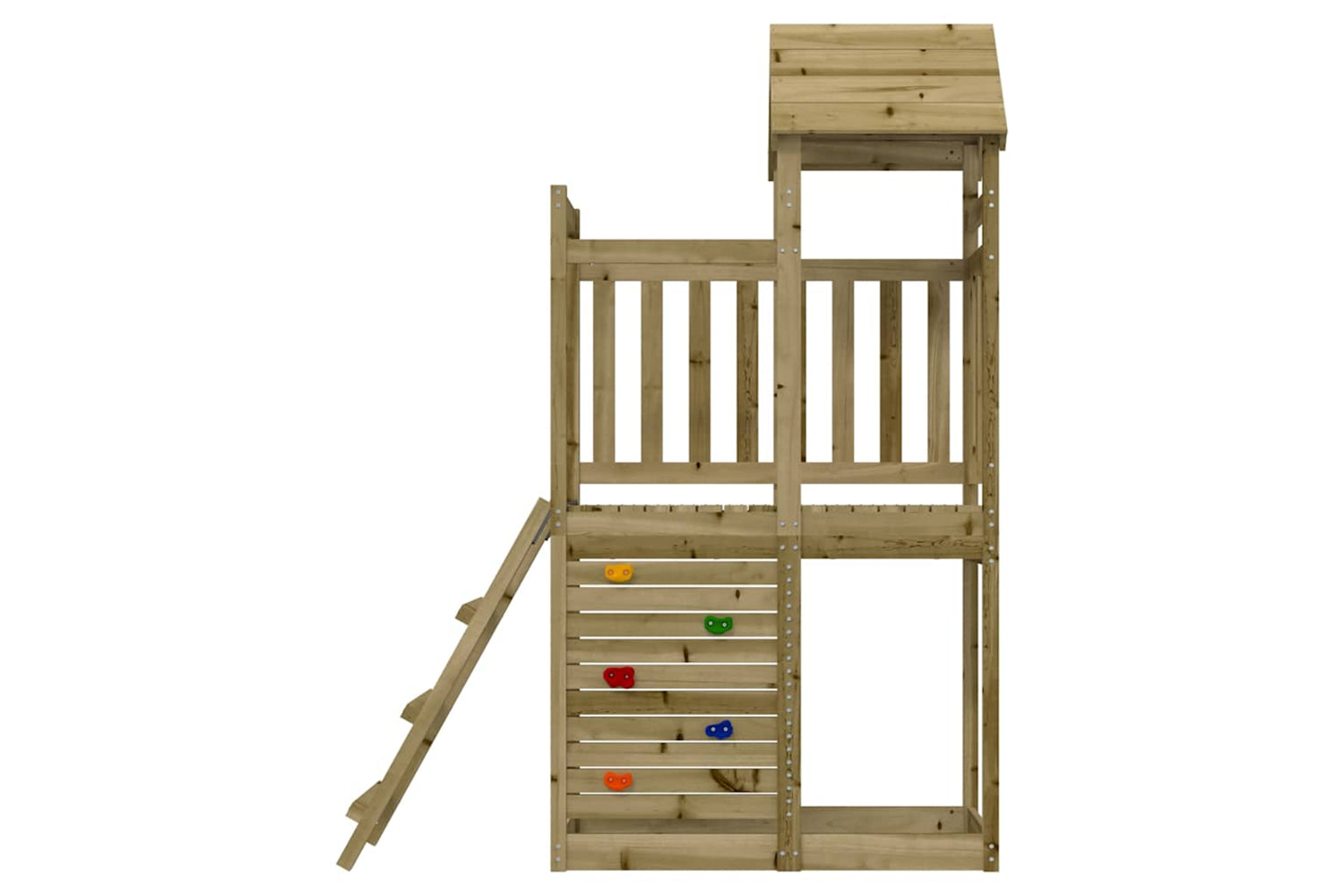 Vidaxl Outdoor Playset 52.5x110.5x214 Cm Impregnated Wood Pine-4