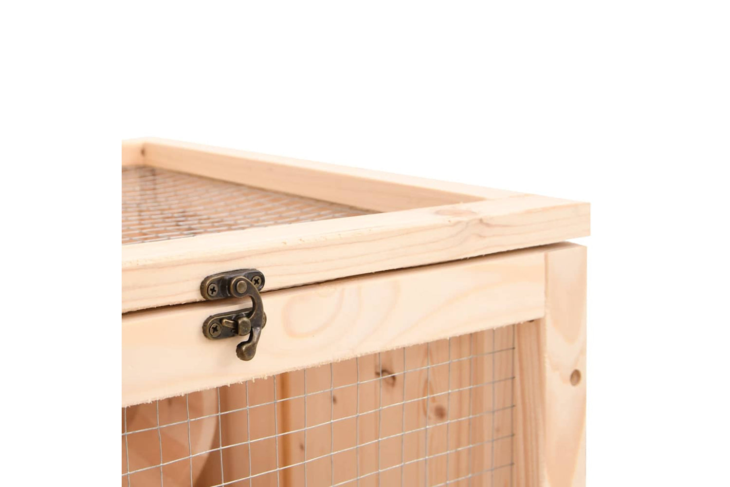 vidaXL 172384 Hamster Cage 81x40x60cm Solid Wood Fir-8