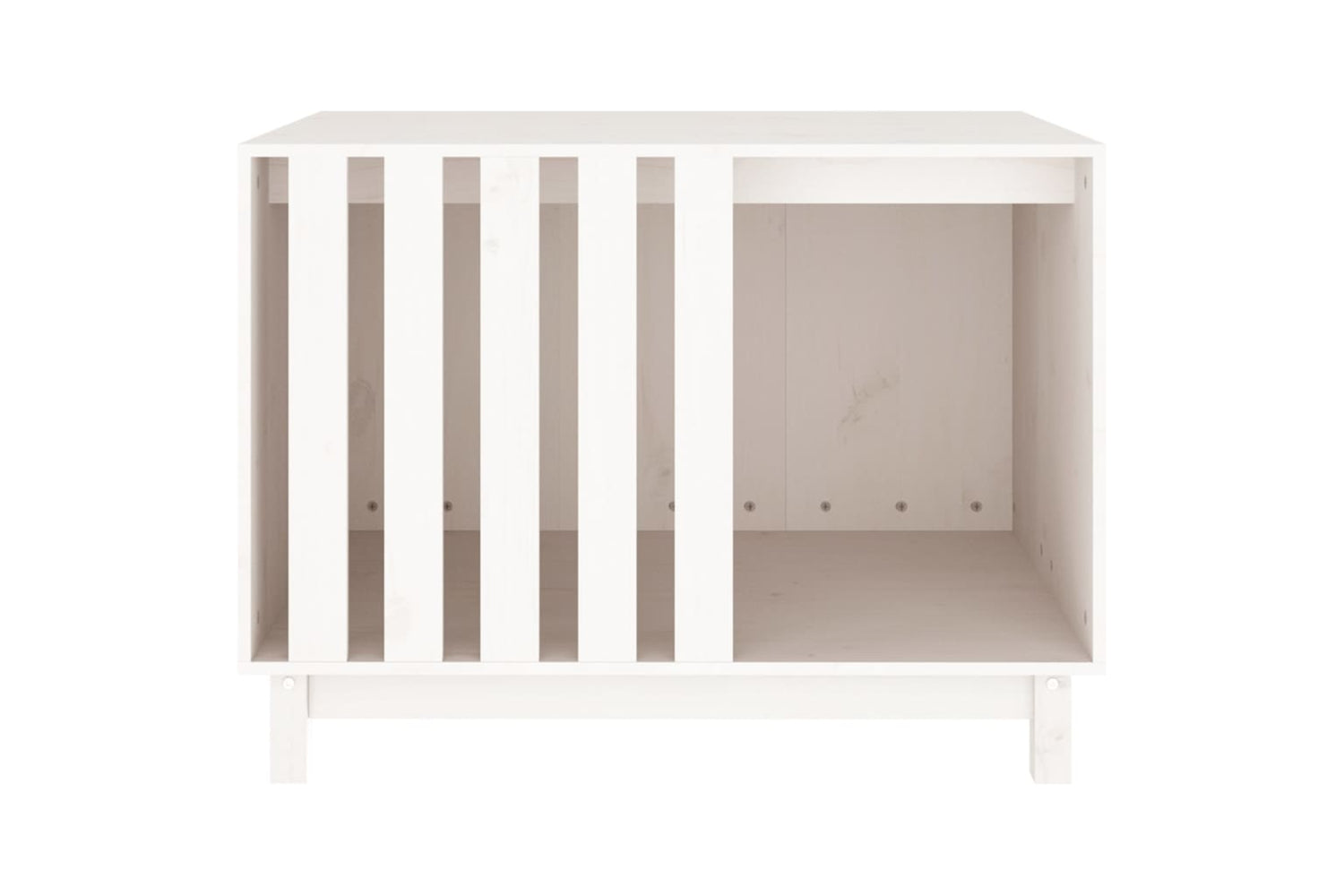 vidaXL 822487 Dog House White 90x60x67cm Solid Wood Pine-4