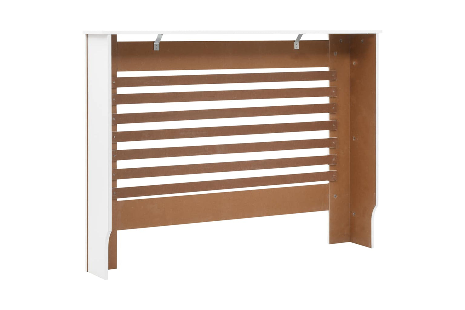 vidaXL Radiator Cover White 112x19x81.5cm Mdf-4