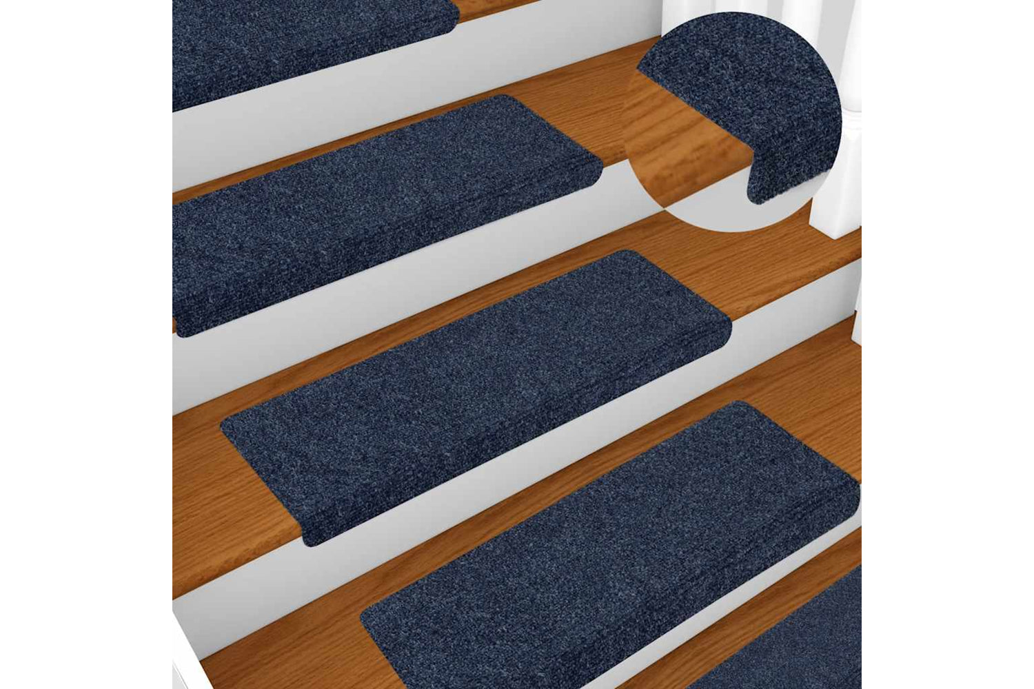 vidaXL 149733 Stair Mats 10 Pcs Anthracite 65x21x4cm Needle Punch-5